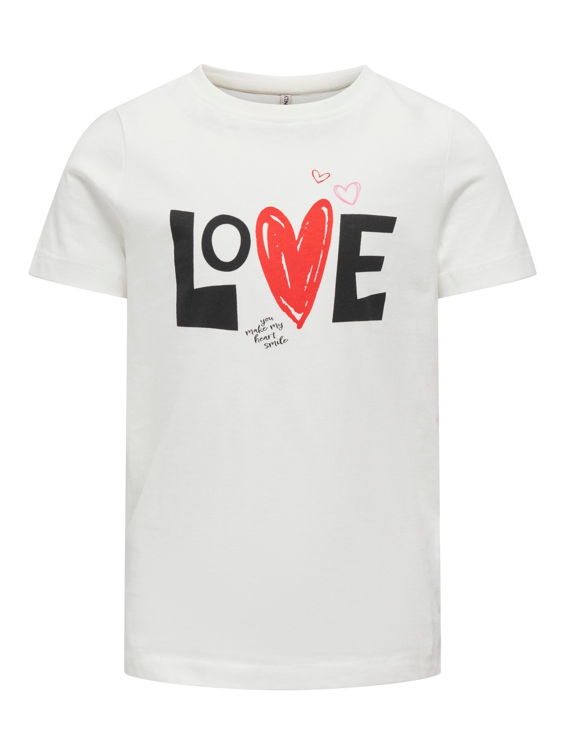 KIDS ONLY Kurzarmshirt »KOGLOOVI REG S/S VALENTINE TOP BOX JRS« von KIDS ONLY