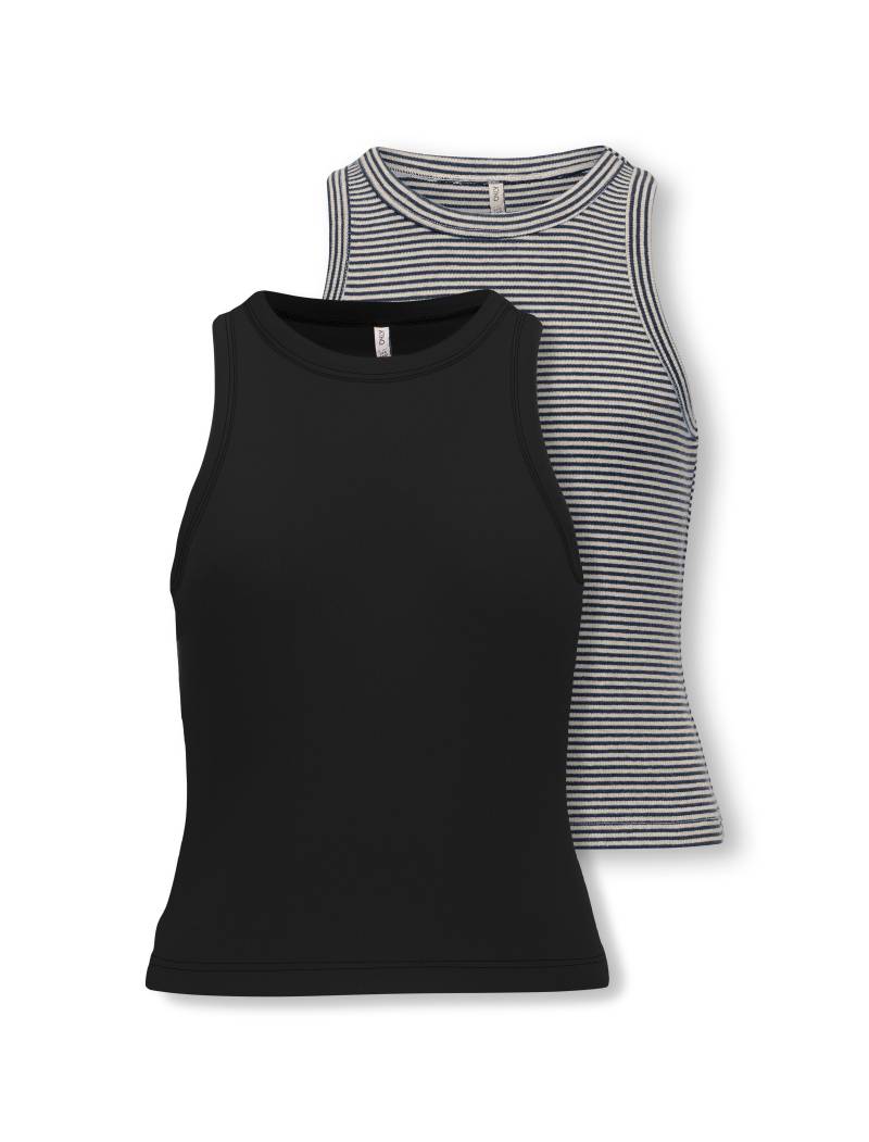 KIDS ONLY Rundhalsshirt »KOGJILL LIFE S/L TANK TOP JRS 2-PACK«, (Packung, 2er-Pack) von KIDS ONLY