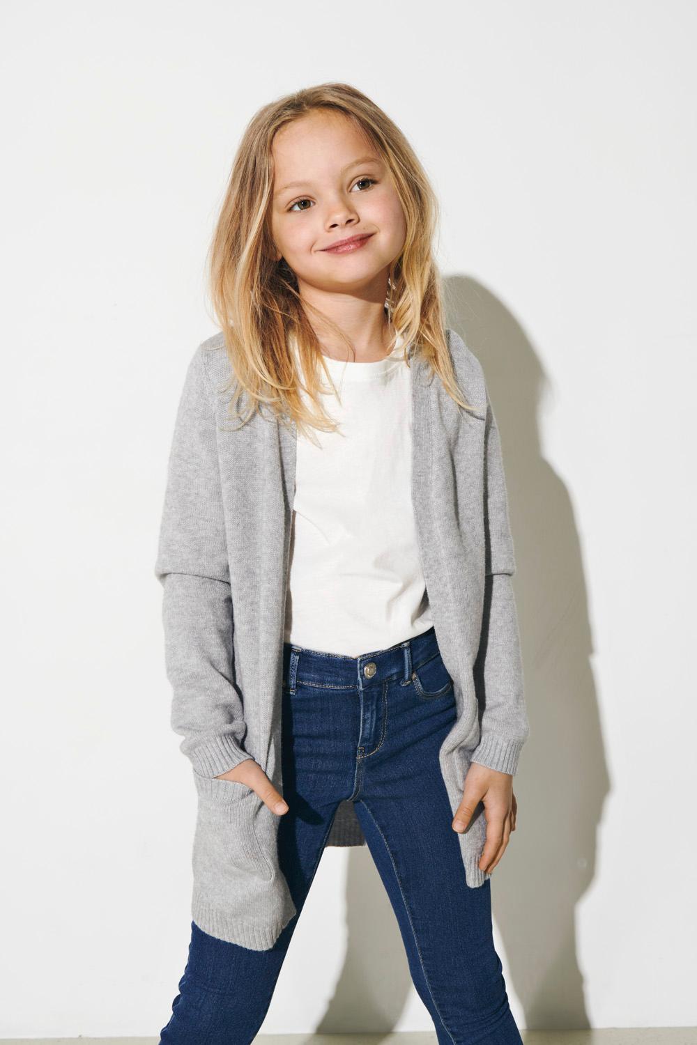 KIDS ONLY Strickjacke »KONLESLY«, offene Form mit aufgesetzten Taschen von KIDS ONLY