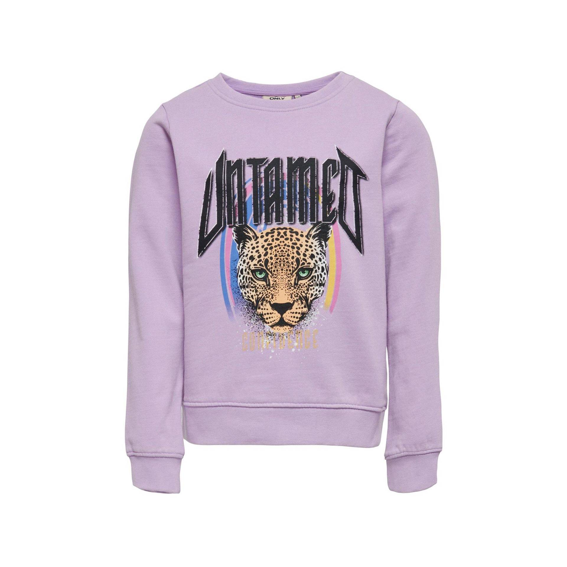 Sweatshirt Mädchen Violett 122-128 von KIDS ONLY