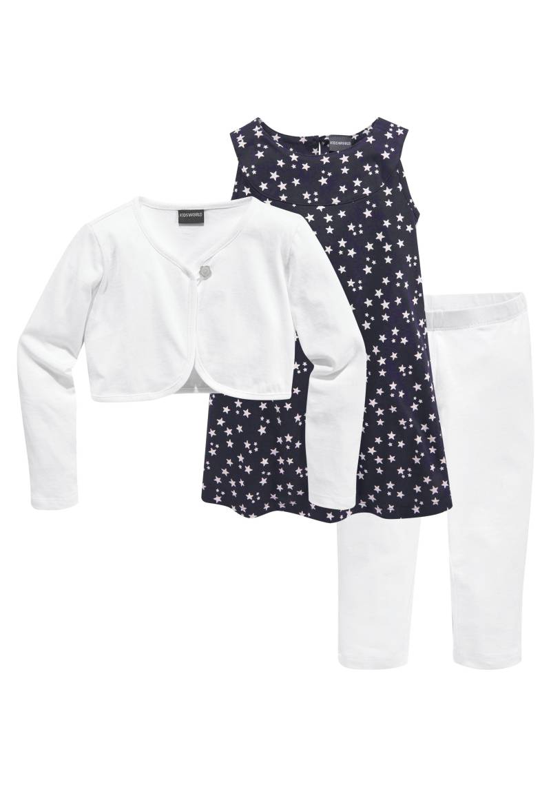 KIDSWORLD Bolero, Kleid & Leggings, (Set), mit Sternchendruck von KIDSWORLD