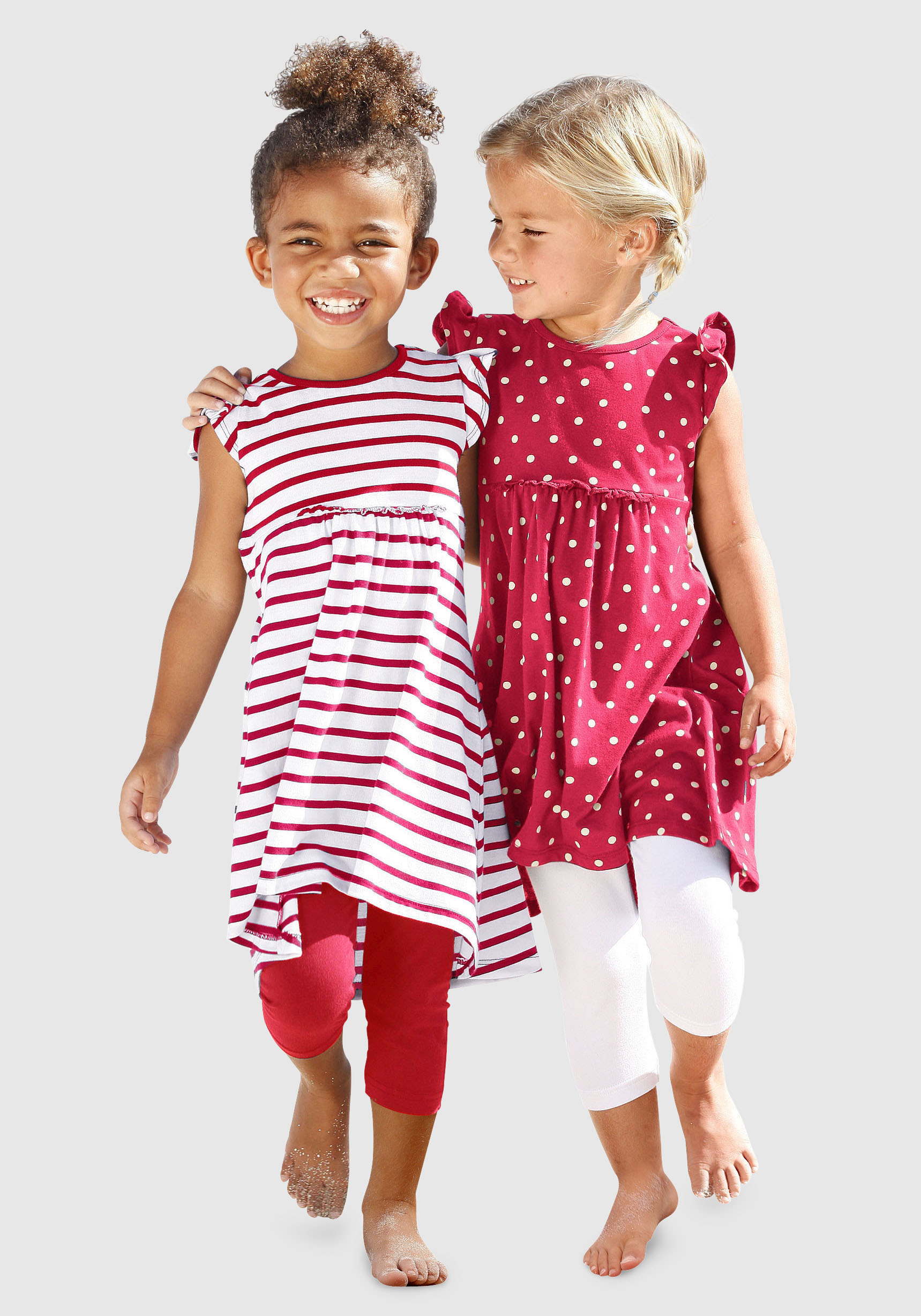 KIDSWORLD Jerseykleid »für kleine Mädchen«, (Packung, 2 tlg.) von KIDSWORLD