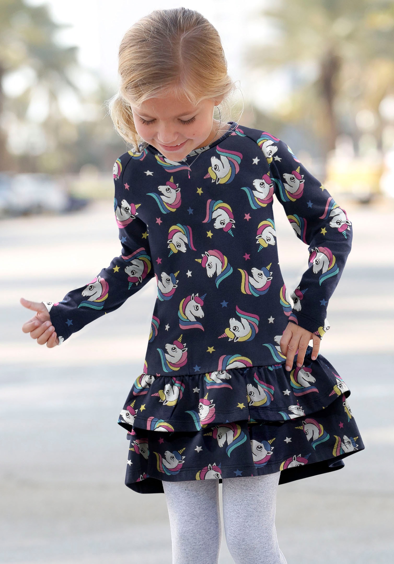 KIDSWORLD Jerseykleid »für kleine Mädchen« von KIDSWORLD