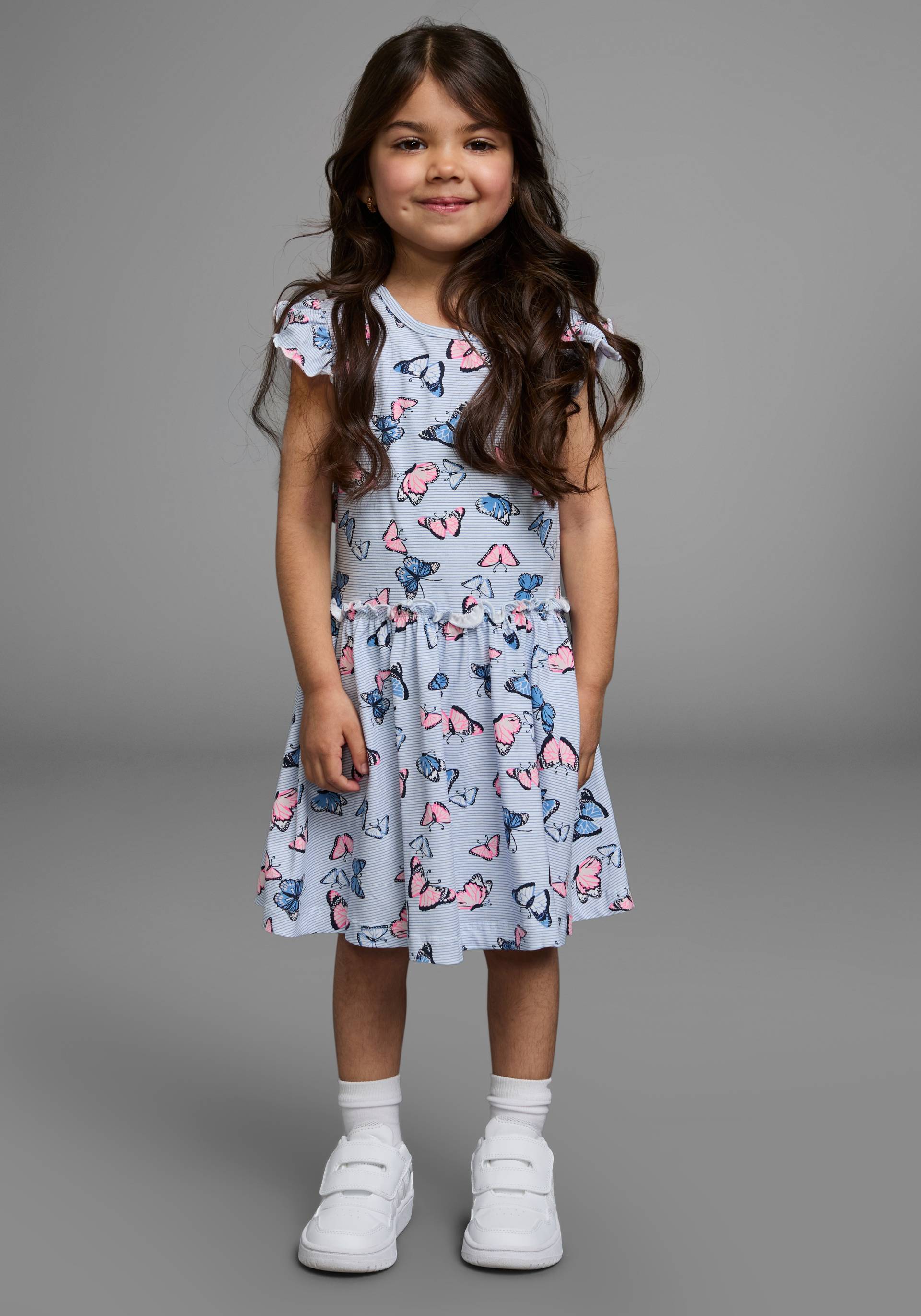 KIDSWORLD Jerseykleid »für kleine Mädchen«, sommerliche Anlässe und Partys, kniefreie Länge, modische Note von KIDSWORLD