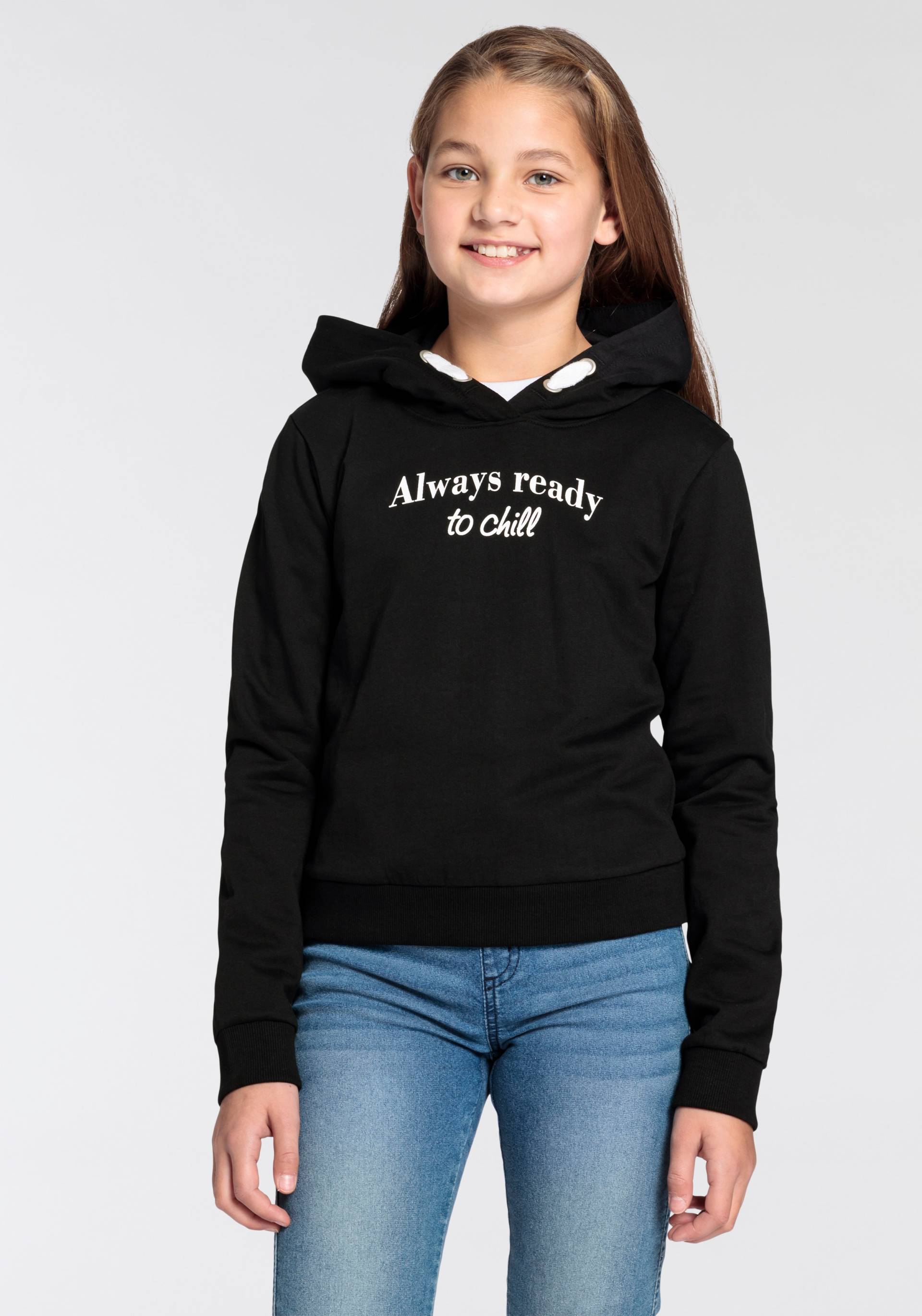 KIDSWORLD Kapuzensweatshirt »ALLWAYS READDY TO CHILL« von KIDSWORLD