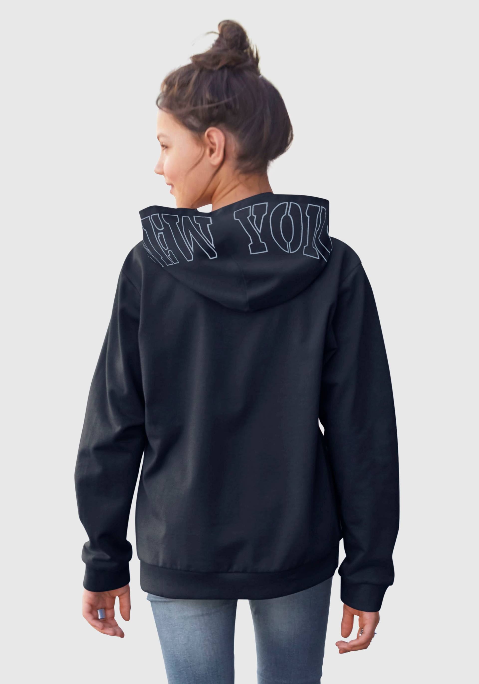 KIDSWORLD Kapuzensweatshirt »Logo-Print«, in weiter Form mit Kapuzendruck von KIDSWORLD