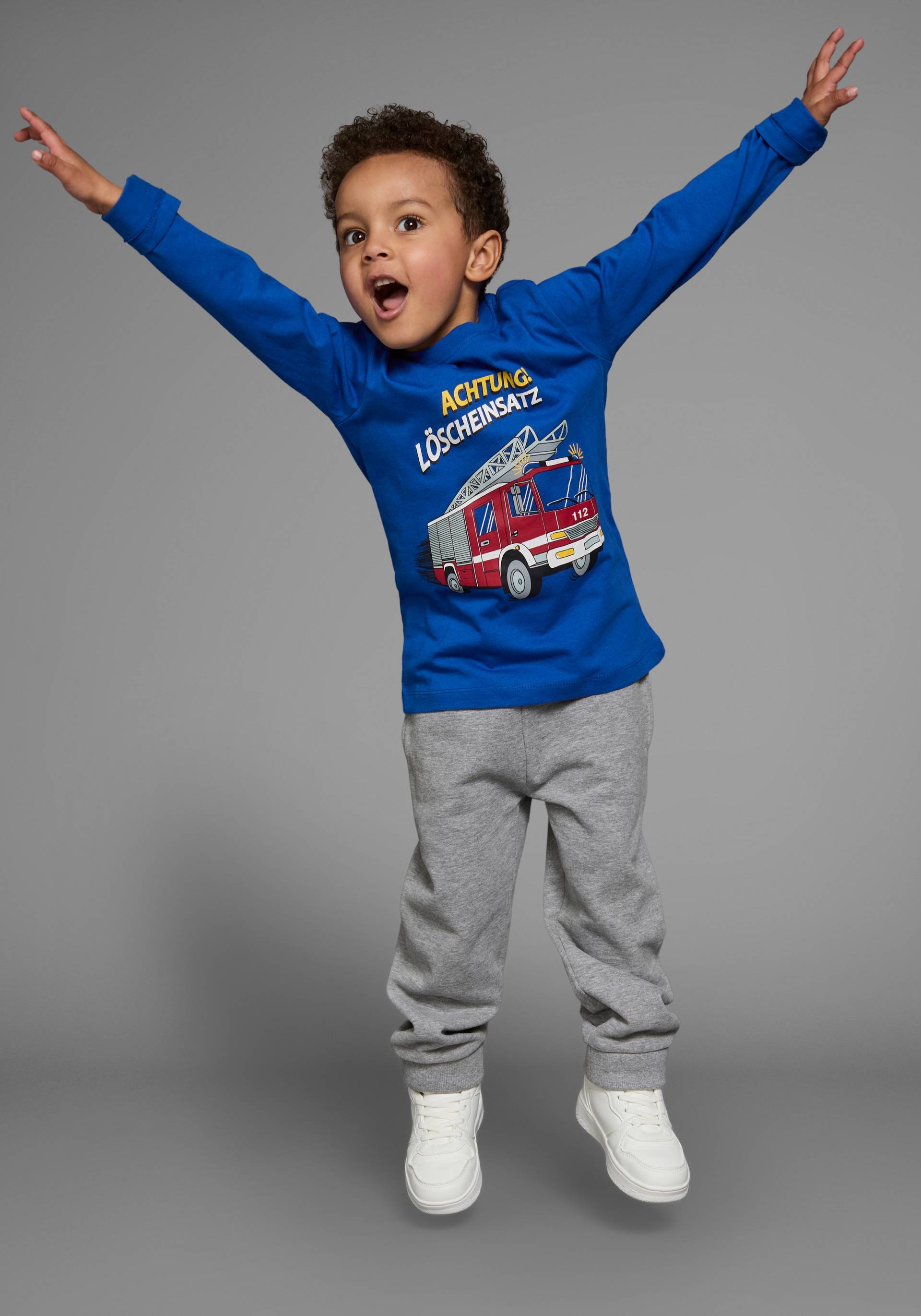 KIDSWORLD Langarmshirt »ACHTUNG LÖSCHEINSATZ«, Feuerwehr von KIDSWORLD