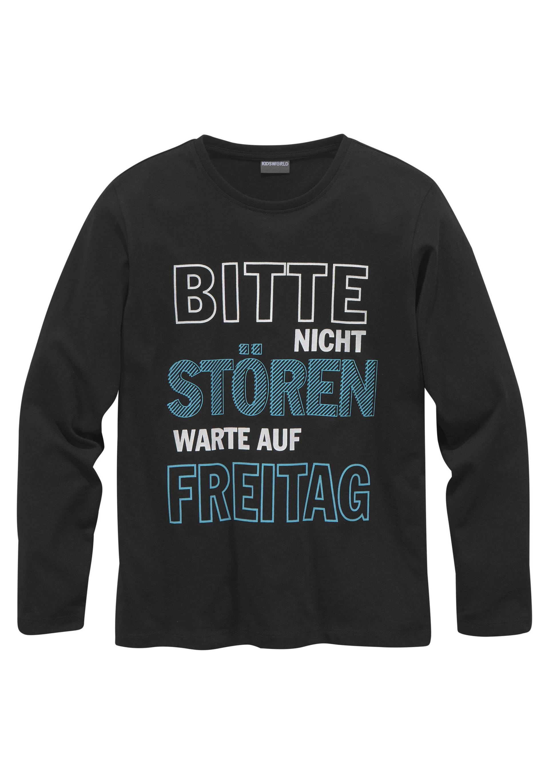 KIDSWORLD Langarmshirt »Bitte nicht stören...«, Spruch von KIDSWORLD