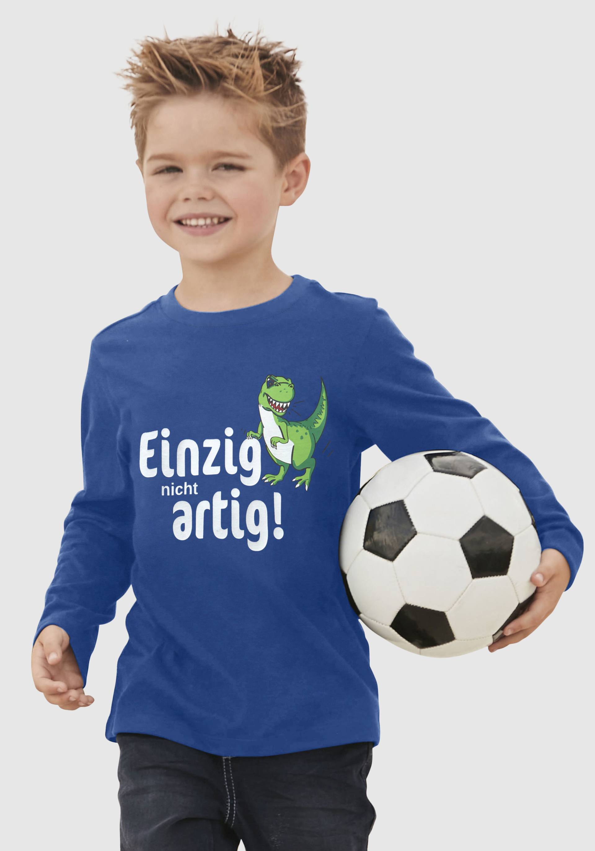 KIDSWORLD Langarmshirt »EINZIG NICHT ARTG!«, Spruch von KIDSWORLD