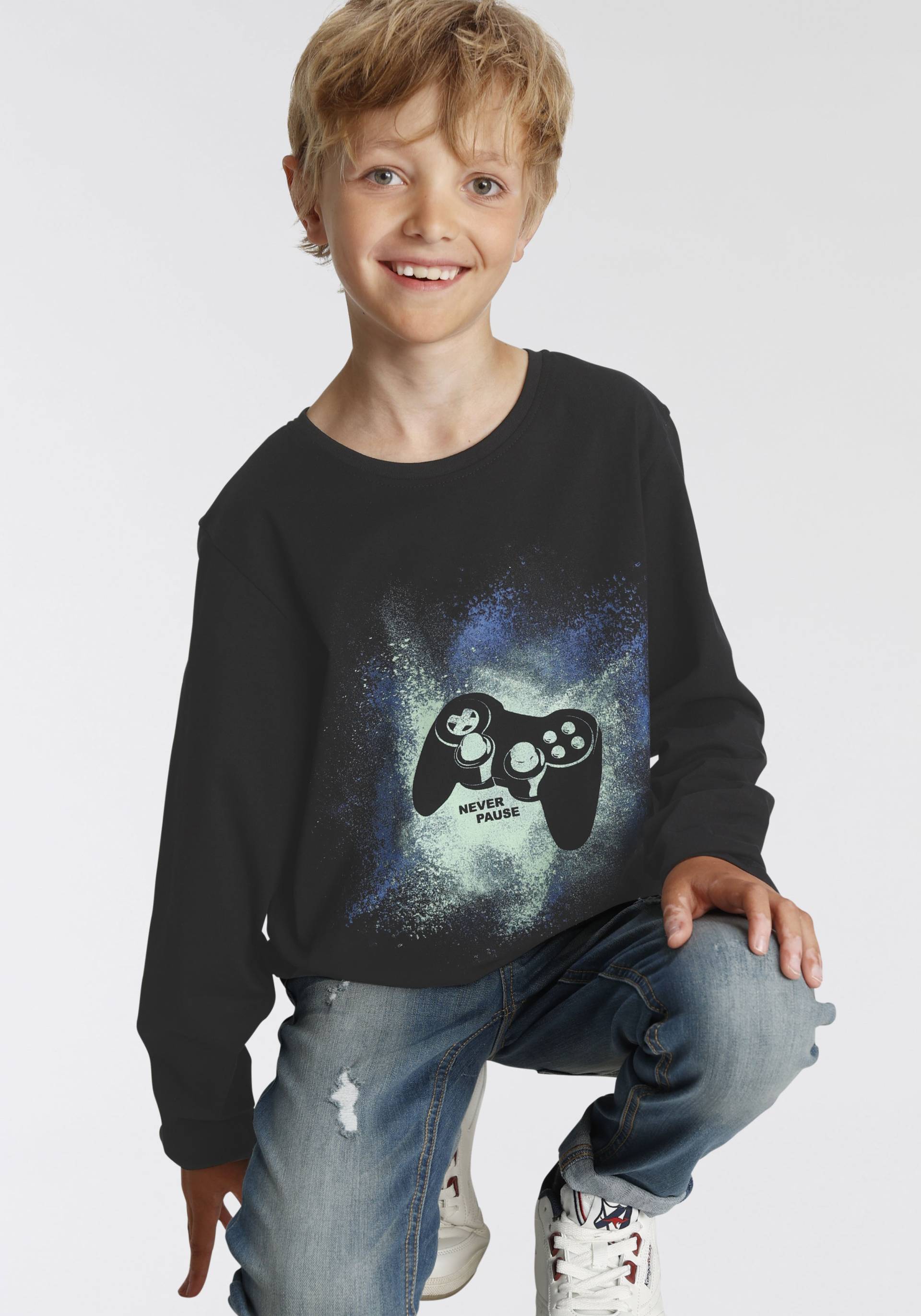 KIDSWORLD Langarmshirt »GAMER«, cooler Print für Jungen von KIDSWORLD