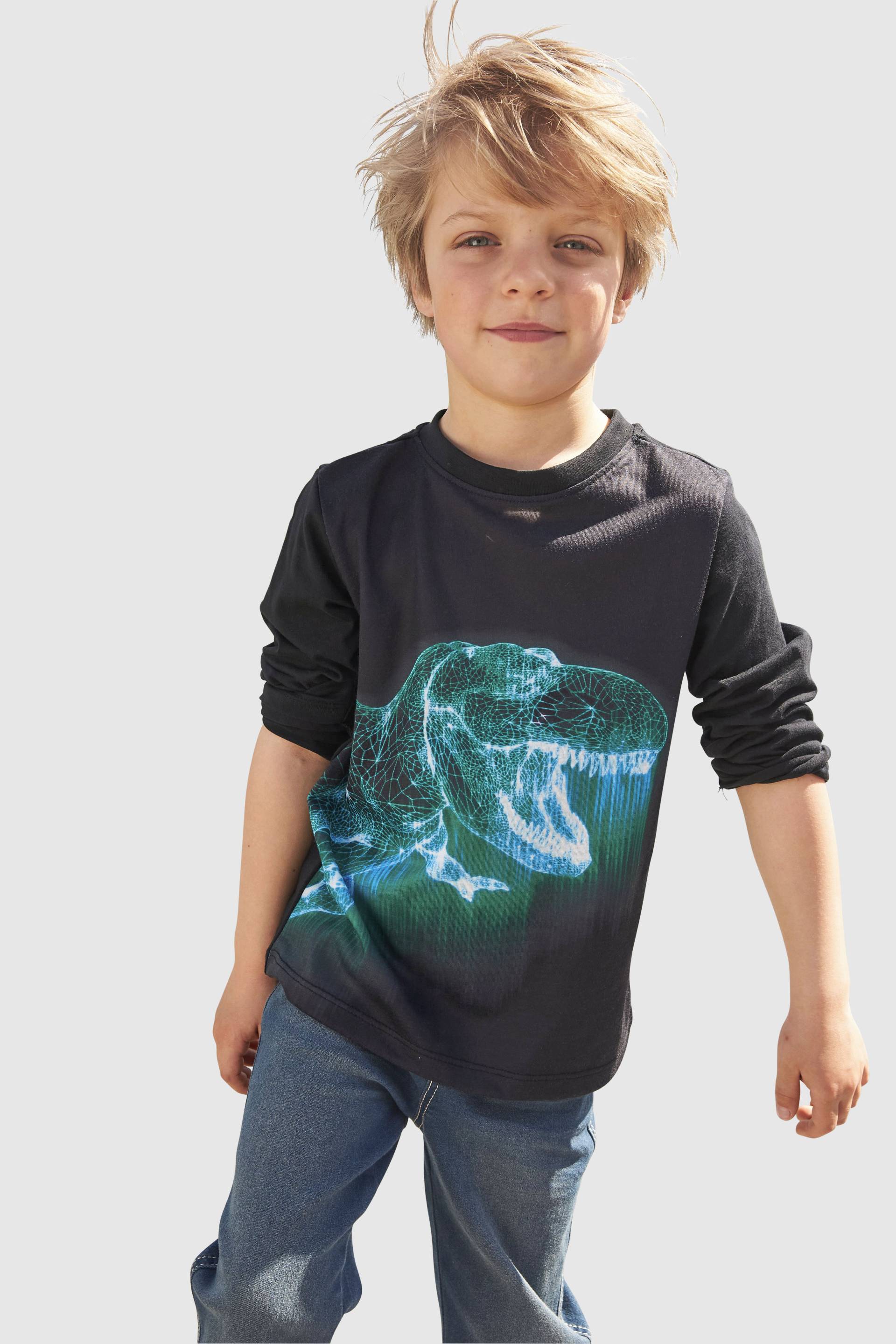 KIDSWORLD Langarmshirt »GREEN DINO« von KIDSWORLD