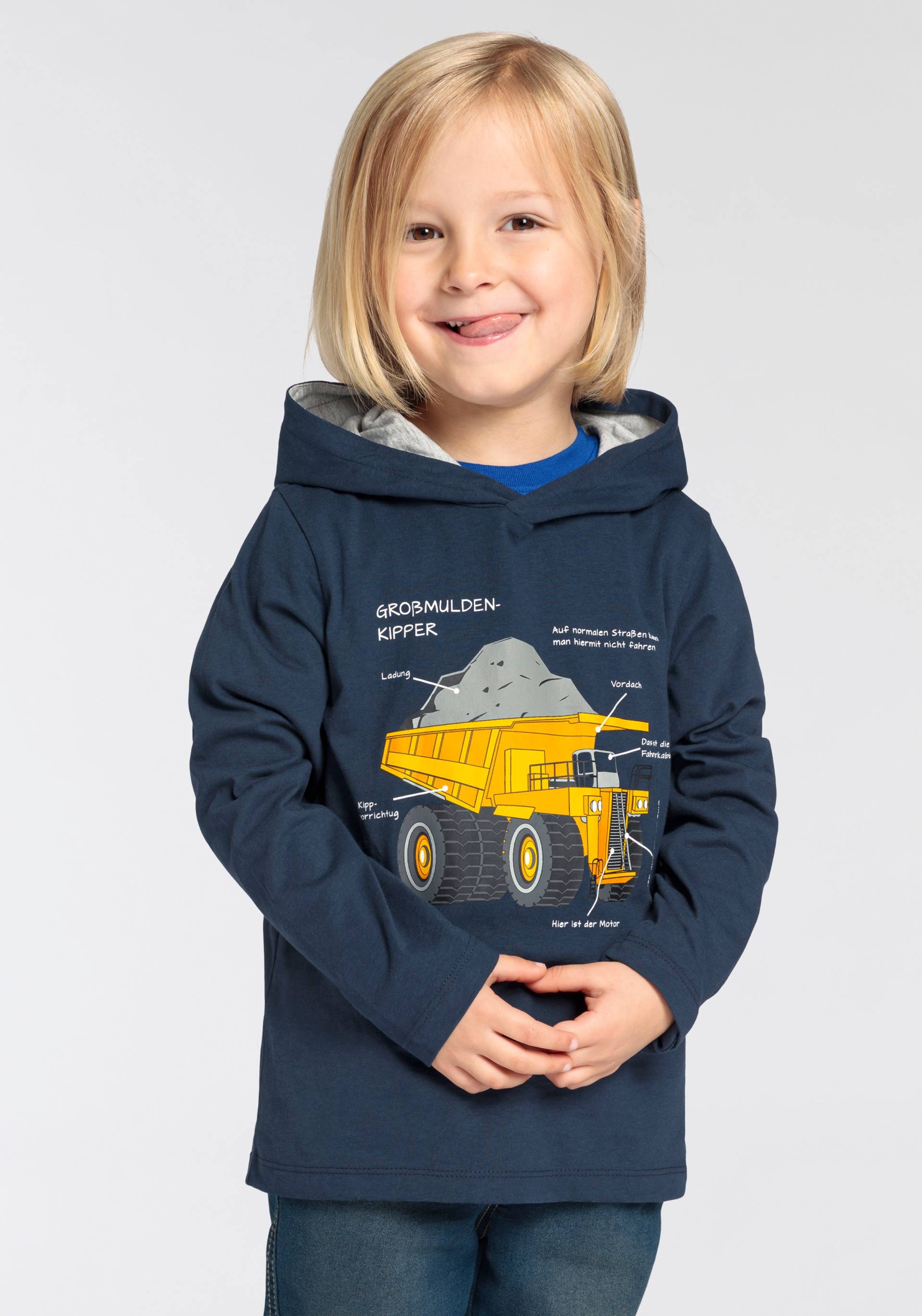 KIDSWORLD Langarmshirt »LKW KIPPER« von KIDSWORLD