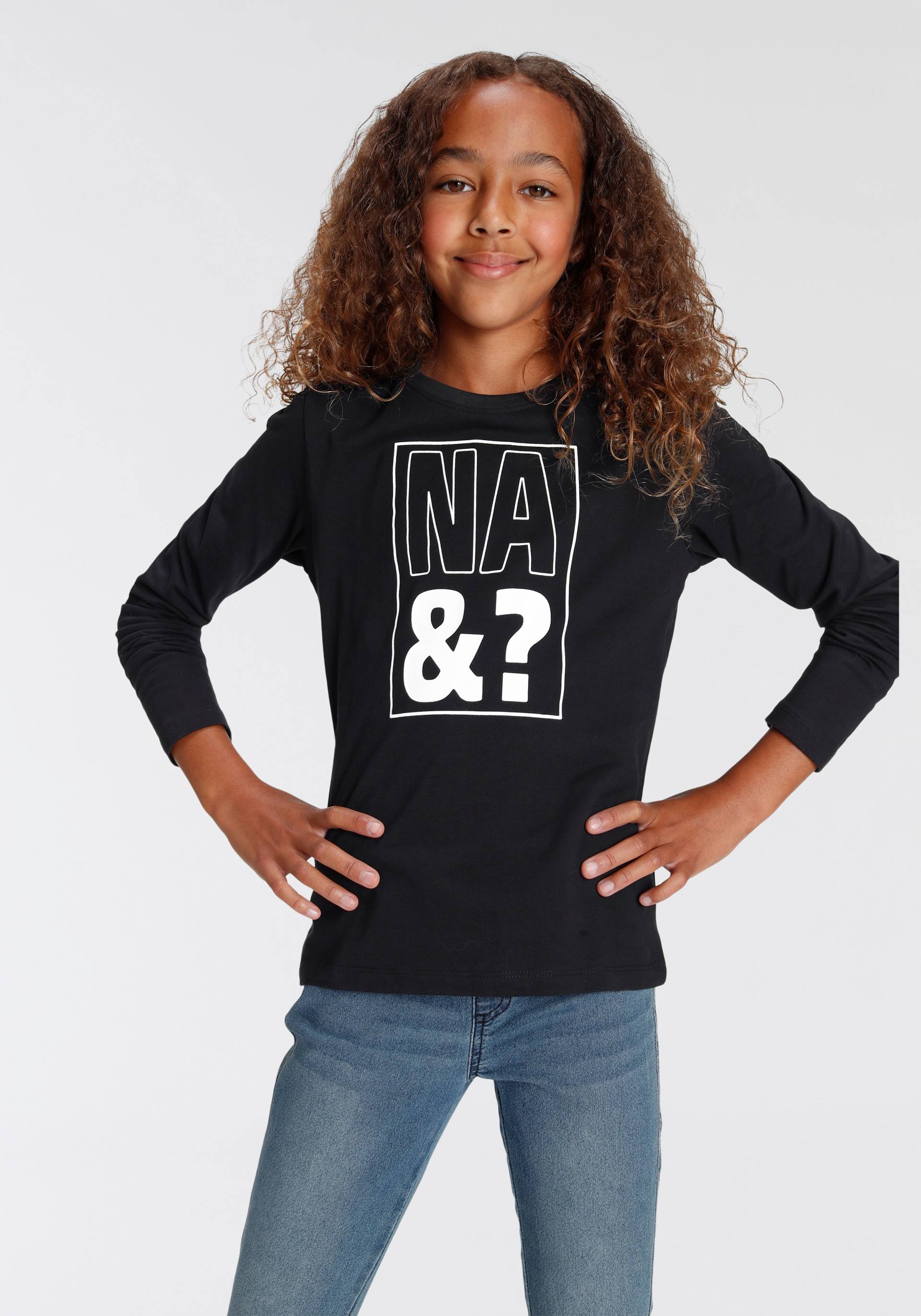 KIDSWORLD Langarmshirt »NA&?« von KIDSWORLD