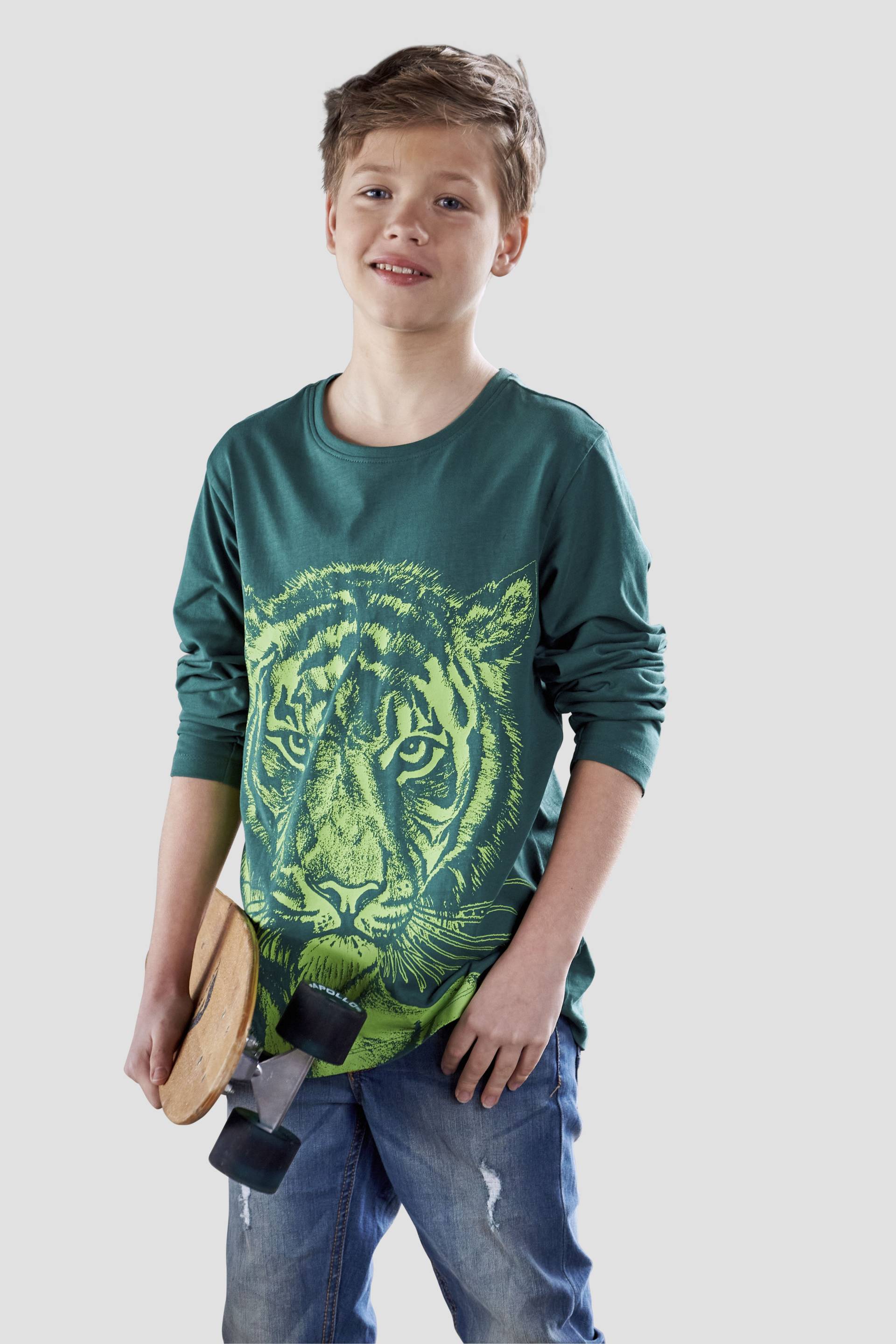 KIDSWORLD Langarmshirt »NEON TIGER« von KIDSWORLD