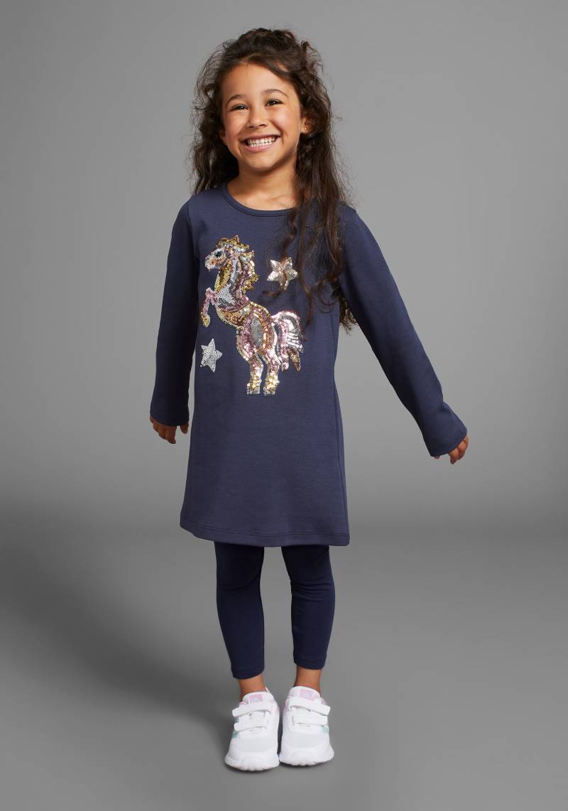 KIDSWORLD Langarmshirt »PFERD«, Langarm, ausgestellter Schnitt, bedruckt, Rundhalsausschnitt von KIDSWORLD