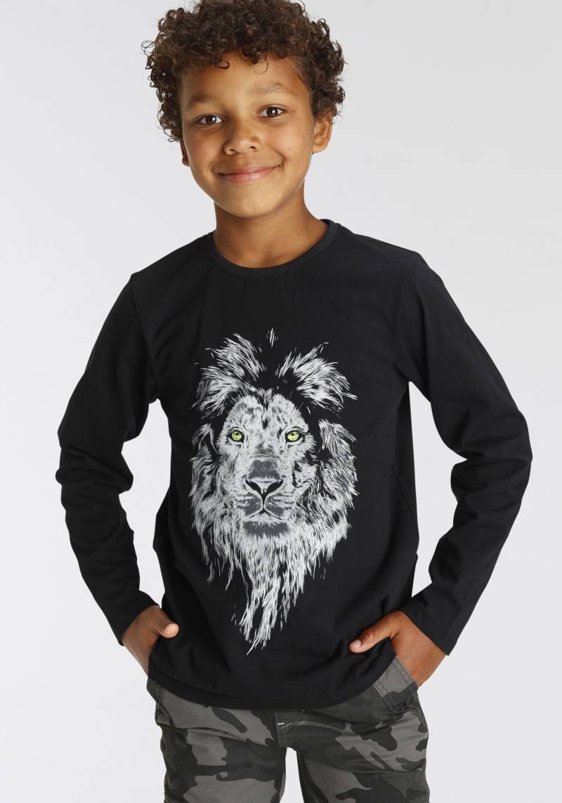 KIDSWORLD Langarmshirt »WHITE LION« von KIDSWORLD