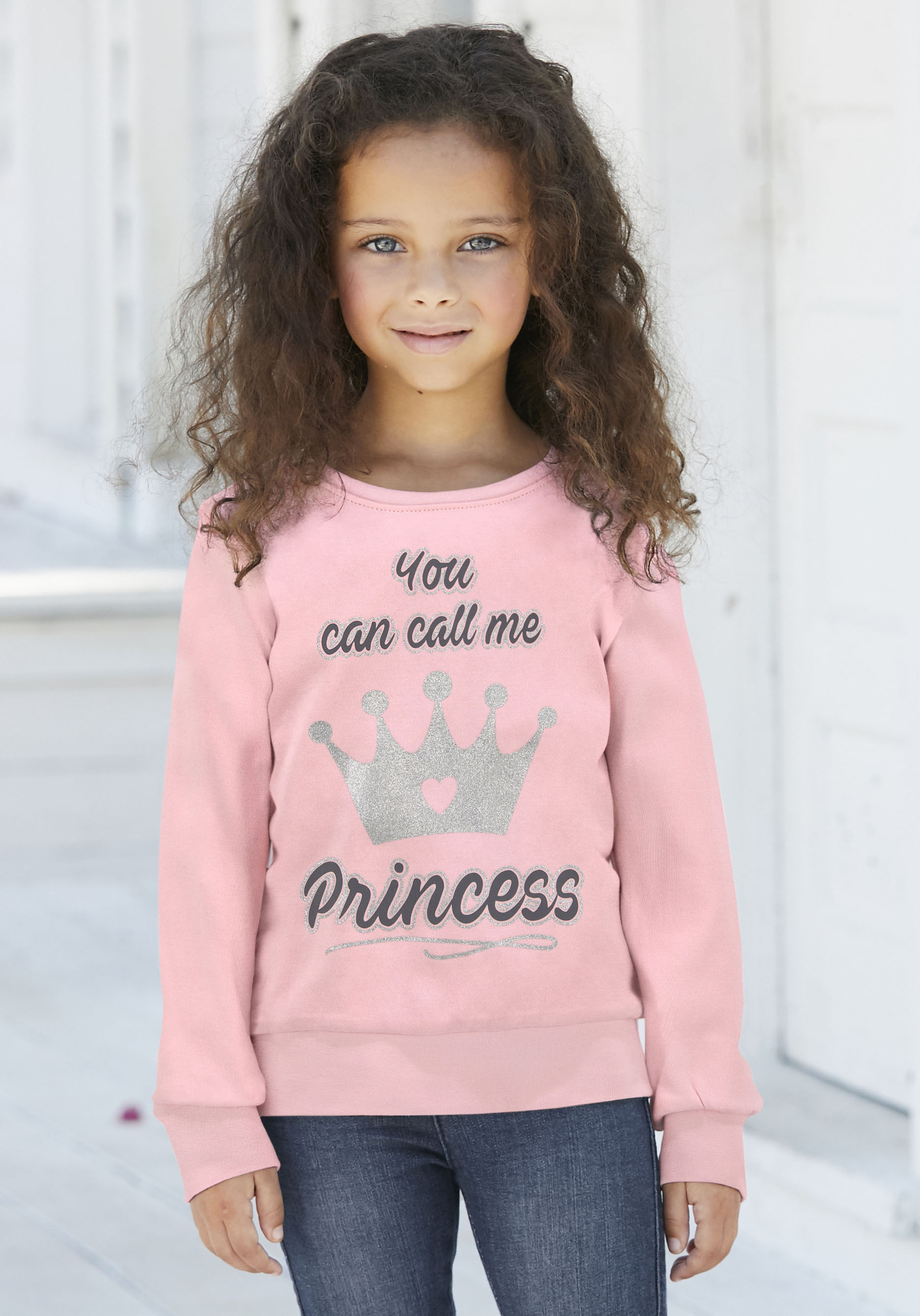 KIDSWORLD Langarmshirt »YOU CAN CALL ME PRINCESS«, mit niedlichem Glitzerprint von KIDSWORLD