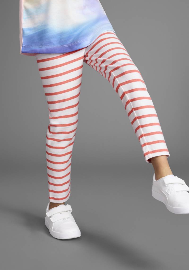 KIDSWORLD Leggings »2er Pack Ringel-Leggings für kleine Mädchen«, (Packung, 2 tlg., 2 Teile), Leggingspackung für kleine Mädchen von KIDSWORLD