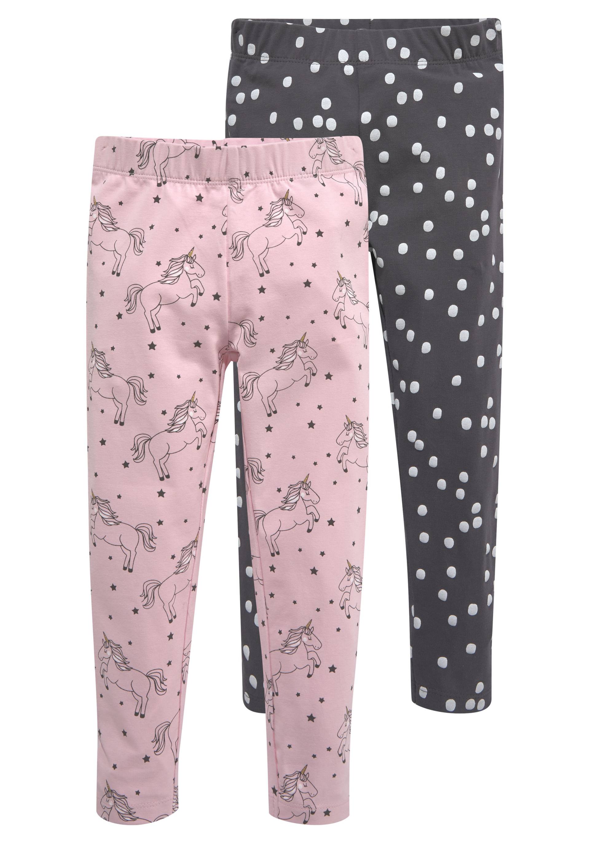 KIDSWORLD Leggings »für kleine Mädchen«, (Packung, 2 tlg.), mit 2 Mustervarianten von KIDSWORLD