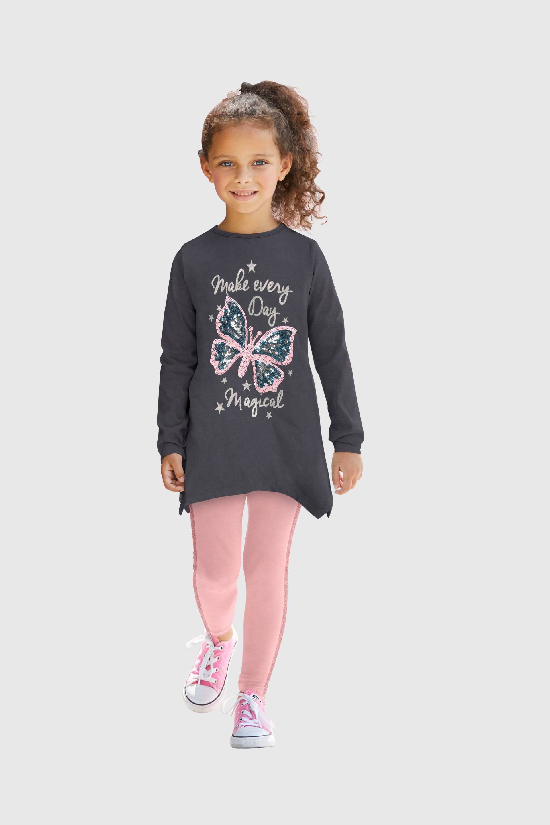 KIDSWORLD Longshirt & Leggings »für kleine Mädchen«, (Set, 2 tlg.) von KIDSWORLD