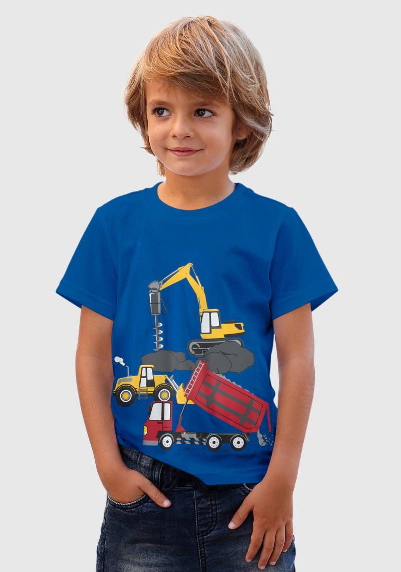 KIDSWORLD T-Shirt »BAUMASCHINEN«, Spruch von KIDSWORLD