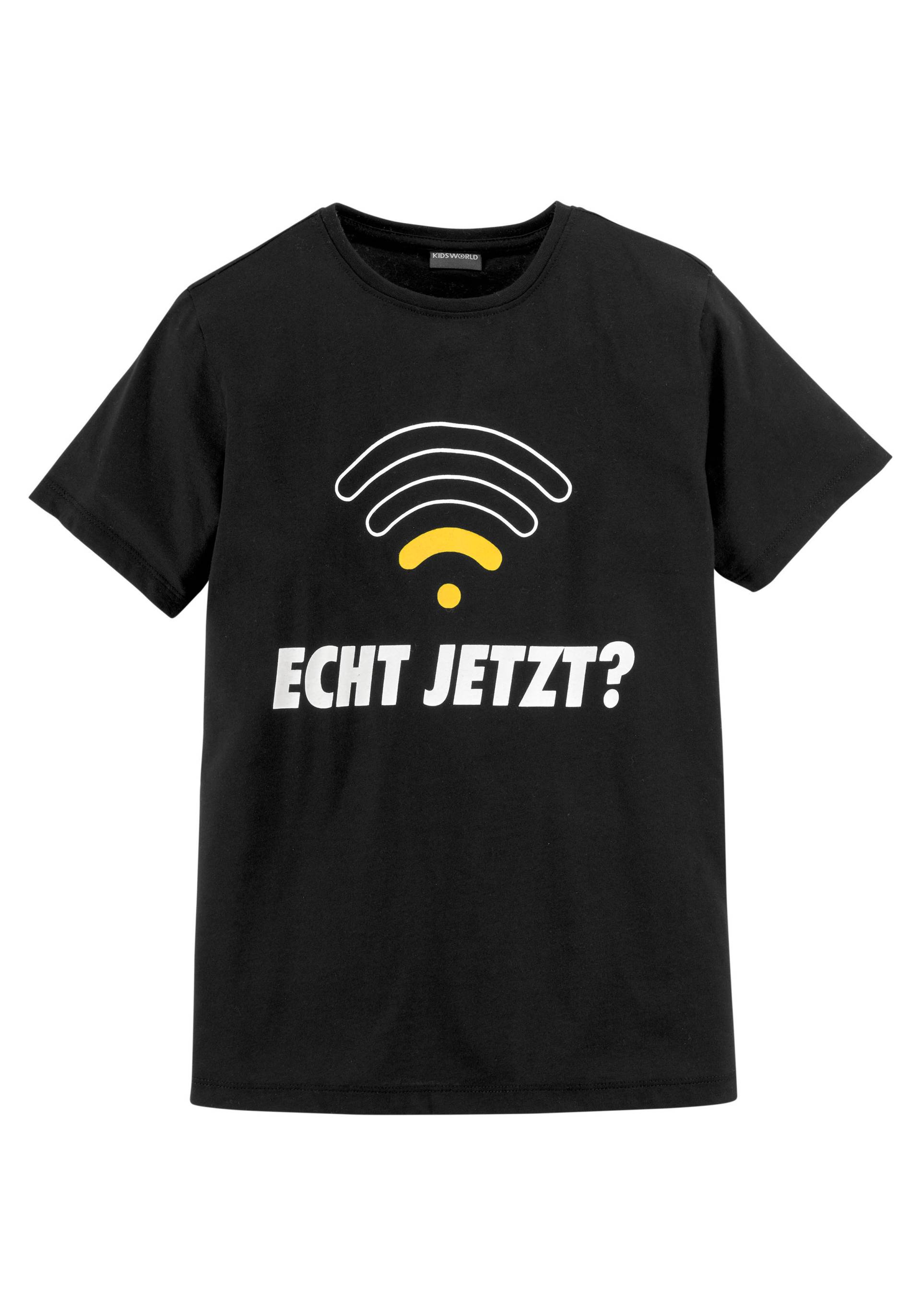 KIDSWORLD T-Shirt »ECHT JETZT?«, Spruch von KIDSWORLD