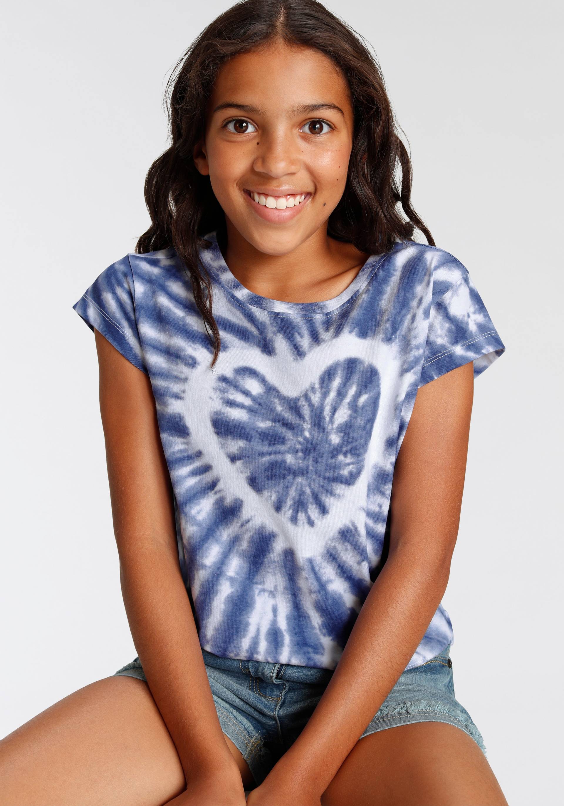 KIDSWORLD T-Shirt »Herz Batik« von KIDSWORLD