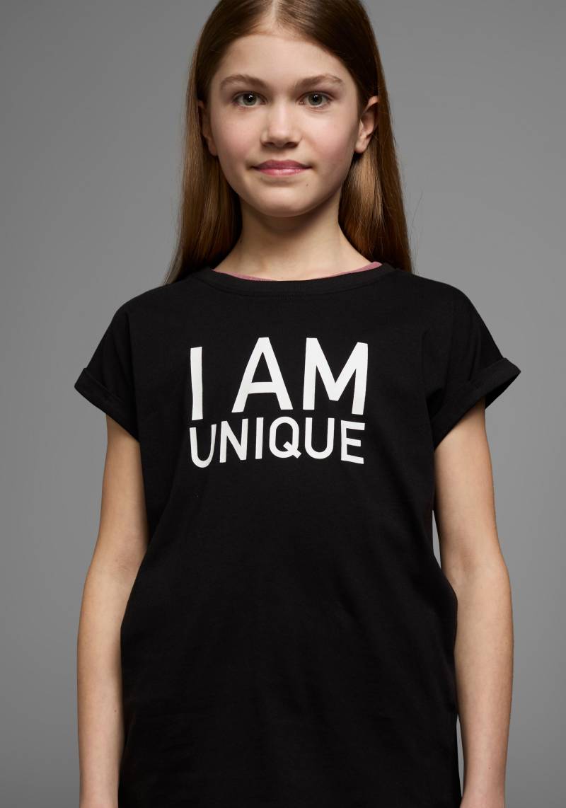 KIDSWORLD T-Shirt »Mit Spruch: I AM UNIQUE«, kurzärmelig, weit geschnitten, bedruckt, Rundhalsausschnitt von KIDSWORLD