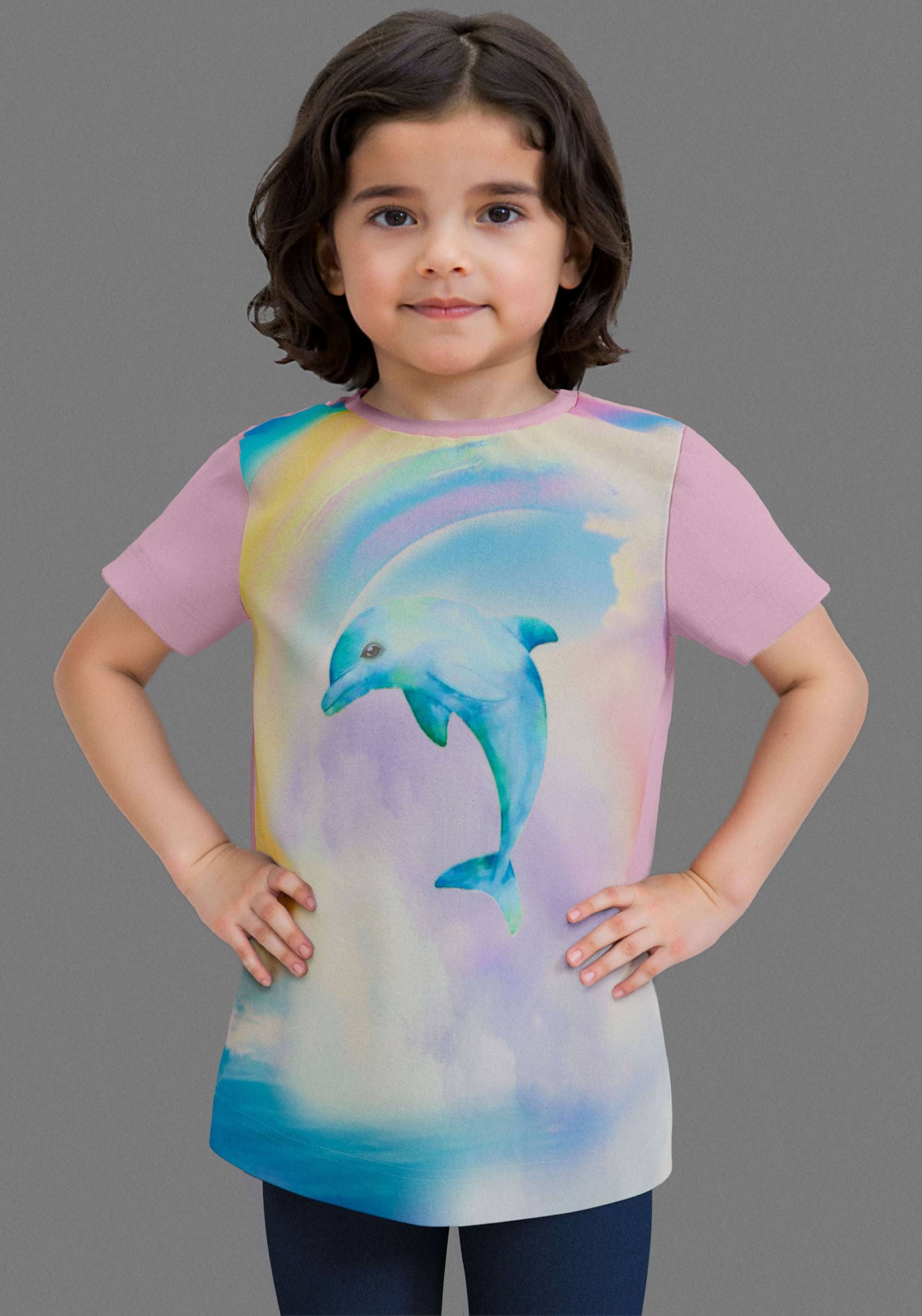 KIDSWORLD T-Shirt »Shirt mit grossem Fotodruck«, T-Shirt mit süssen Delfin-Fotodruck KIDSWORLD T-Shirt »Shirt mit grossem Fotodruck«, T-Shirt mit süssen Delfin-Fotodruck von KIDSWORLD