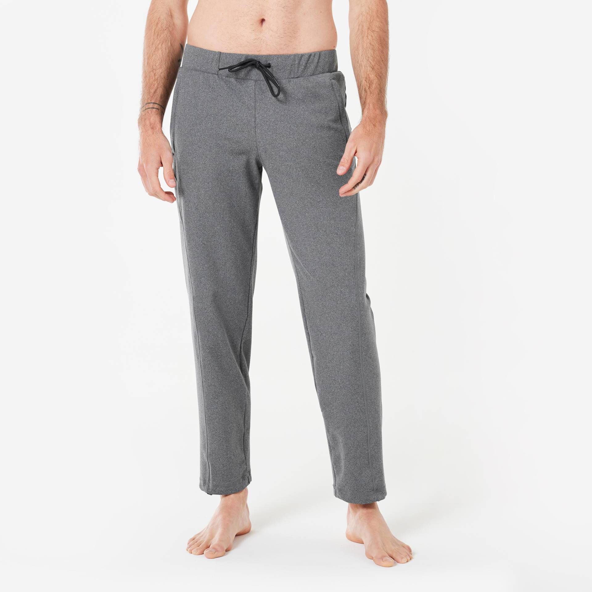 Trainingshose Sanftes Yoga - Herren Gewittergrau S von KIMJALY