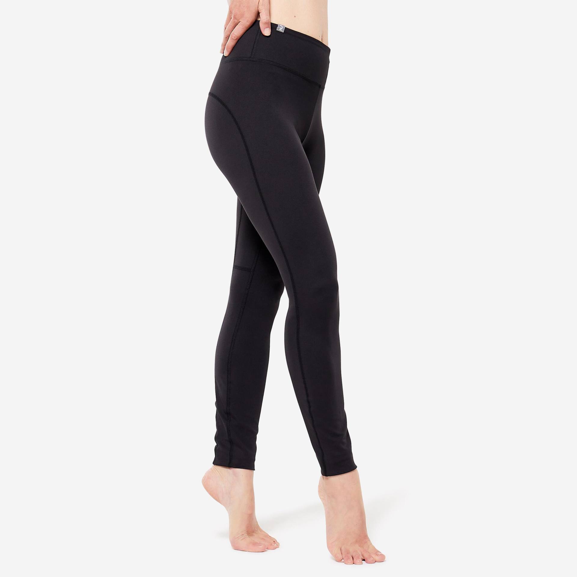 Leggings Dynamisches Yoga Damen Schwarz Damen Schwarz L von KIMJALY