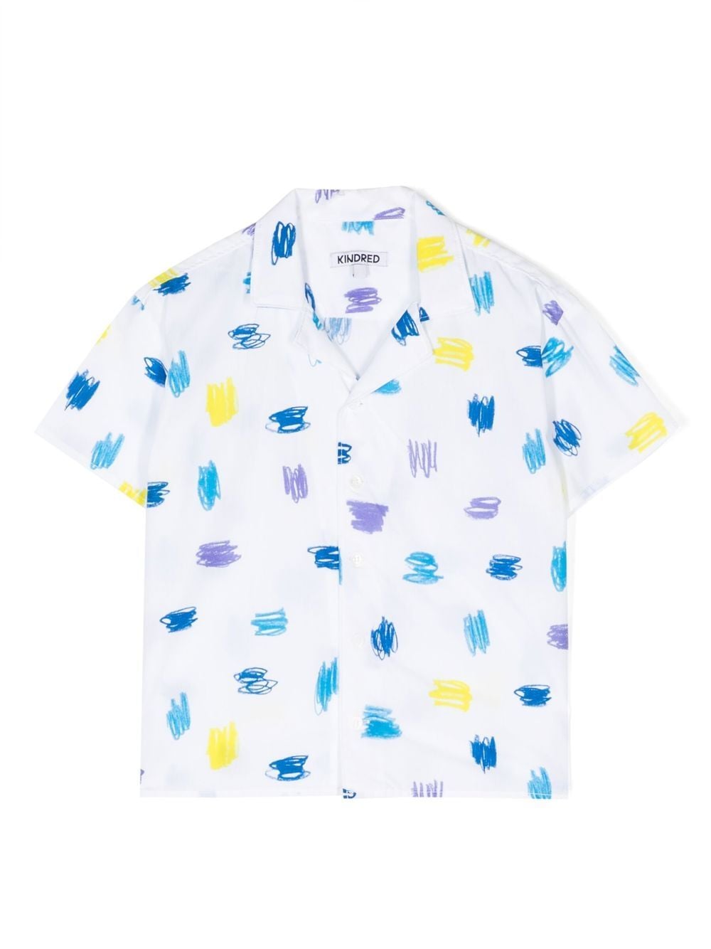 KINDRED Scribble-print short-sleeve shirt - White von KINDRED