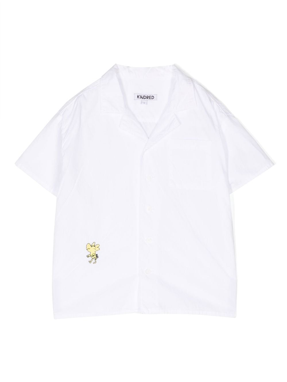 KINDRED embroidered-motif organic-cotton shirt - White von KINDRED