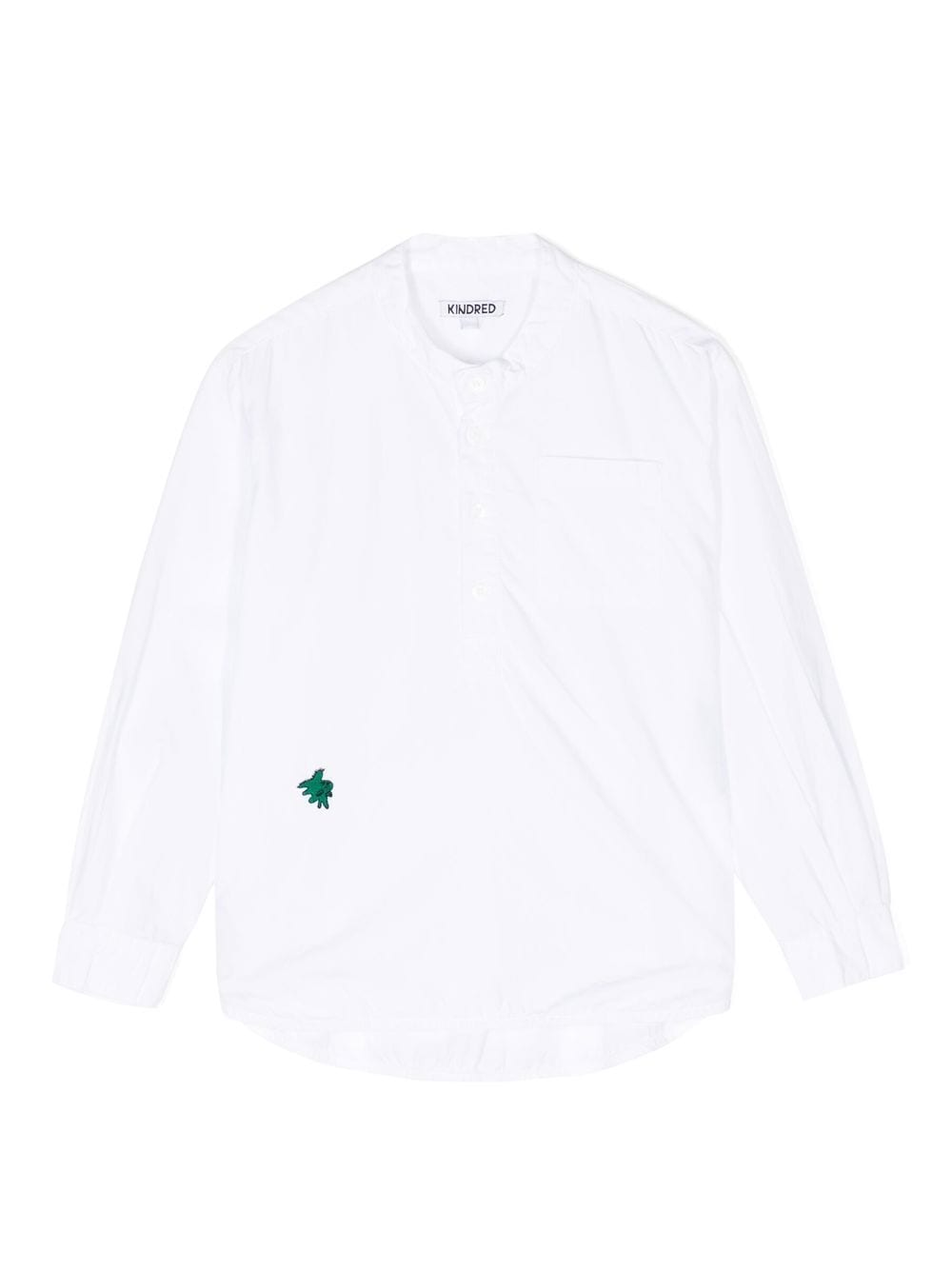 KINDRED motif-embroidered long-sleeve shirt - White von KINDRED