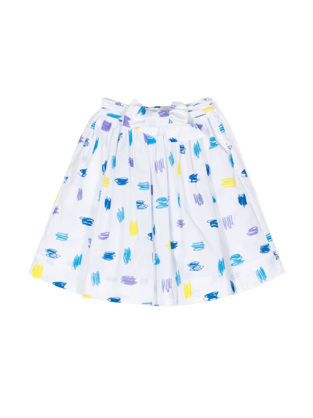 KINDRED scribble-print flared skirt - White von KINDRED