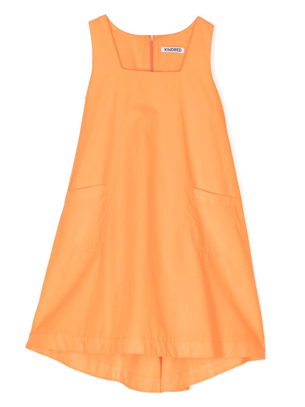 KINDRED square-neck organic-cotton dress - Orange von KINDRED