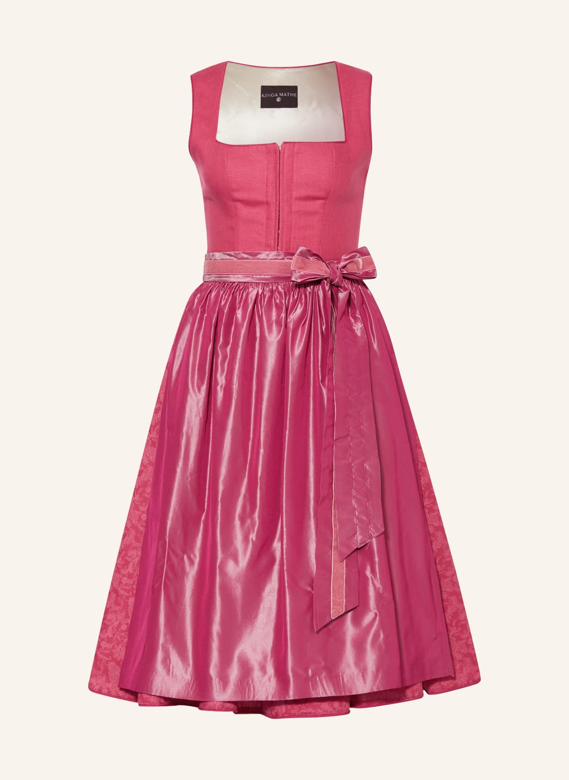 Kinga Mathe Dirndl Lazise Mit Leinen pink Kinga Mathe Dirndl Lazise Mit Leinen pink von KINGA MATHE