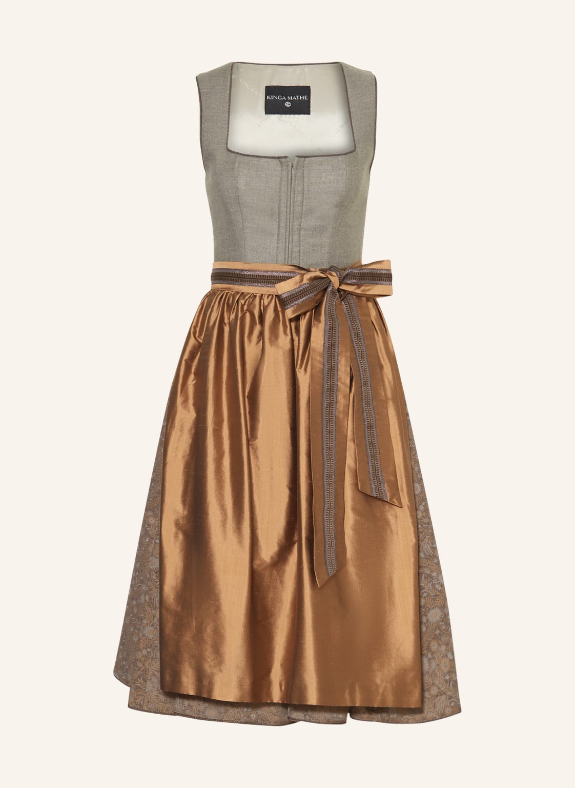 Kinga Mathe Dirndl Royan Mit Leinen beige von KINGA MATHE