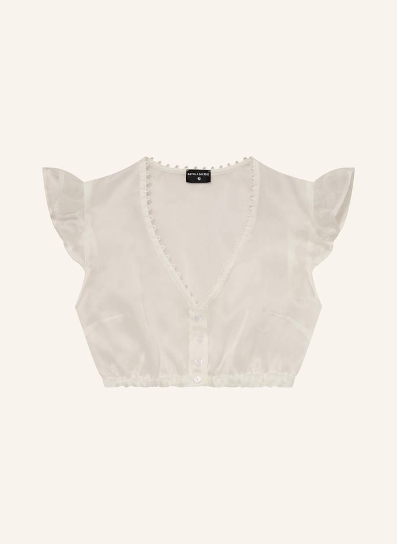 Kinga Mathe Dirndlbluse Kiki Aus Seide weiss von KINGA MATHE