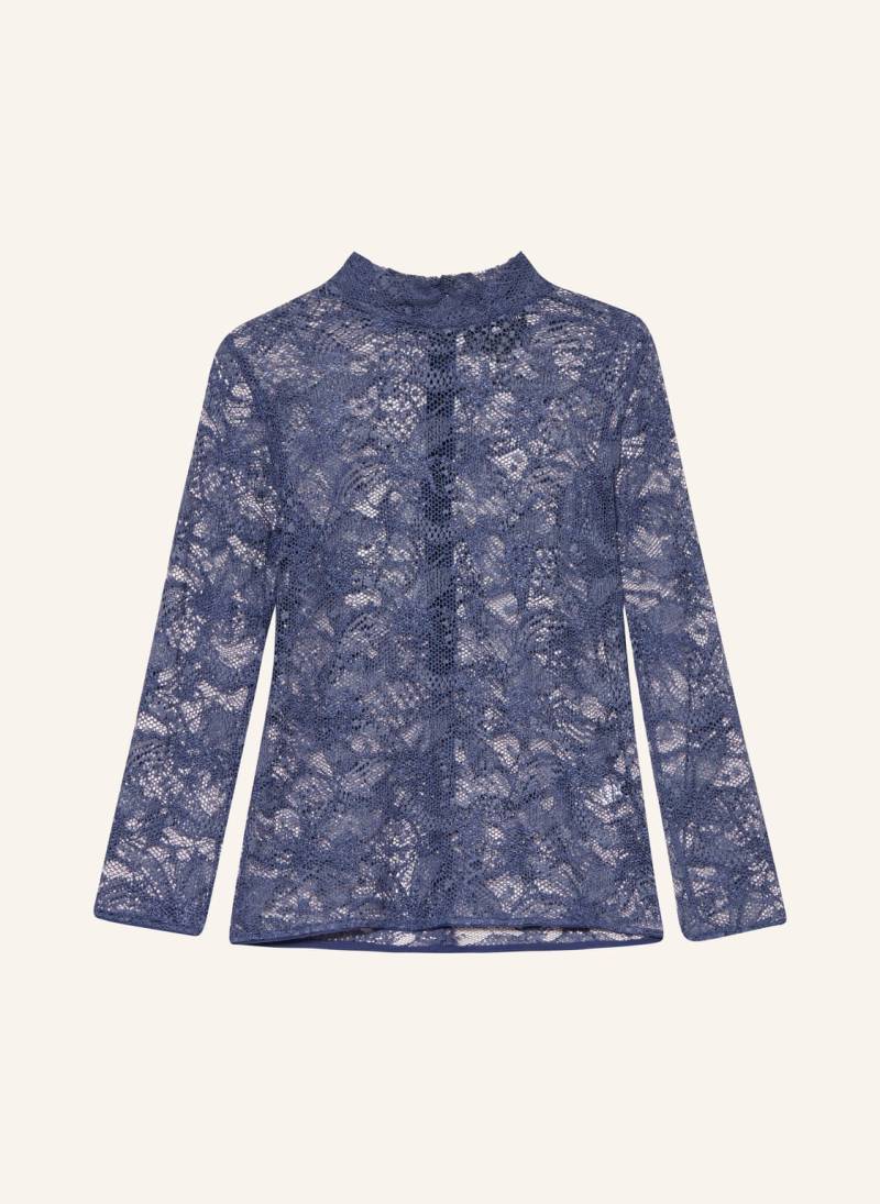 Kinga Mathe Trachtenbluse Lina Aus Spitze Mit 3/4-Arm blau von KINGA MATHE