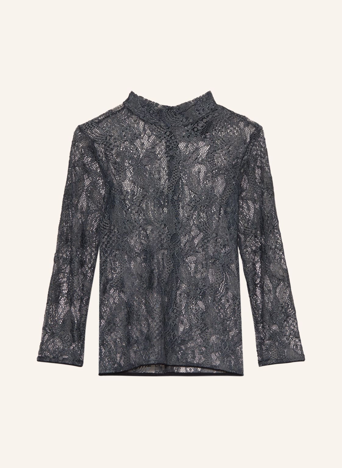 Kinga Mathe Trachtenbluse Lina Aus Spitze Mit 3/4-Arm grau von KINGA MATHE