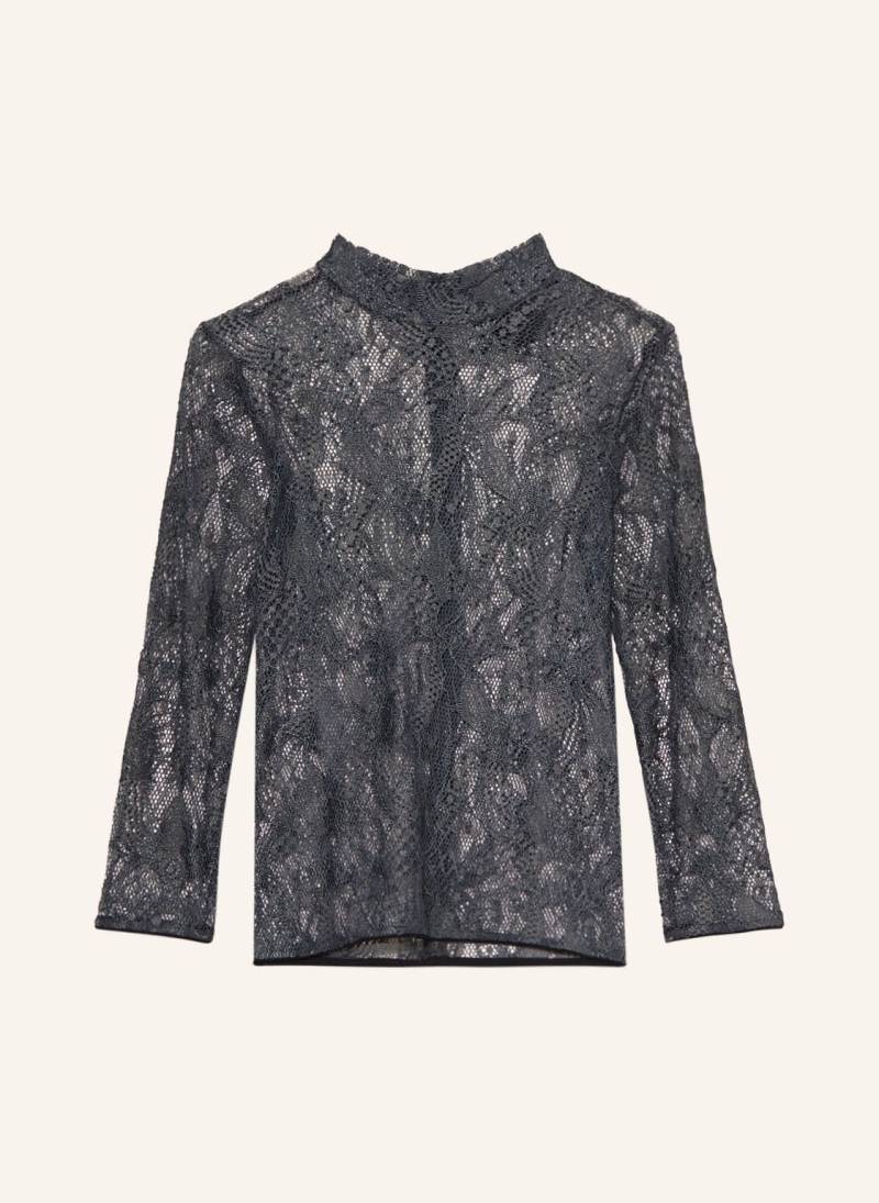 Kinga Mathe Trachtenbluse Lina Aus Spitze Mit 3/4-Arm grau von KINGA MATHE
