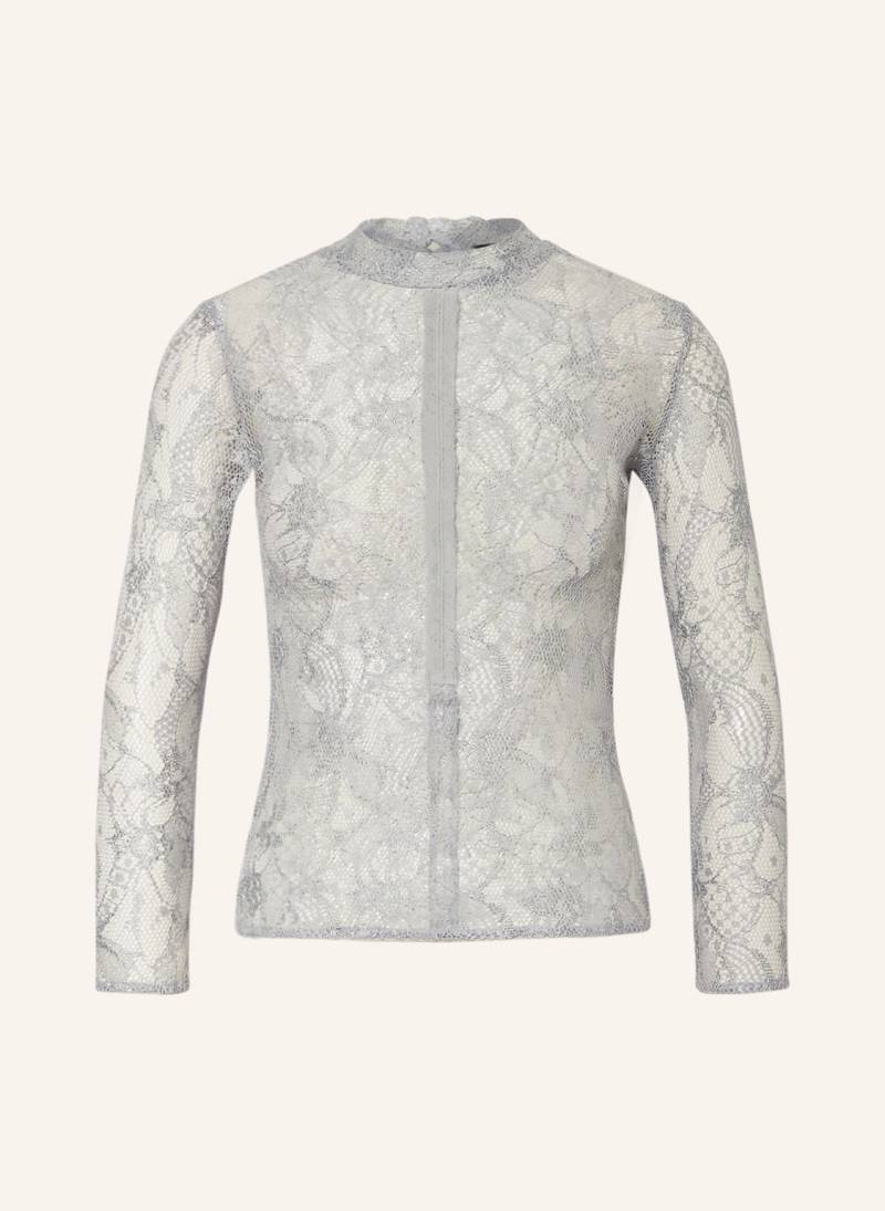 Kinga Mathe Trachtenbluse Lina Aus Spitze Mit 3/4-Arm grau von KINGA MATHE