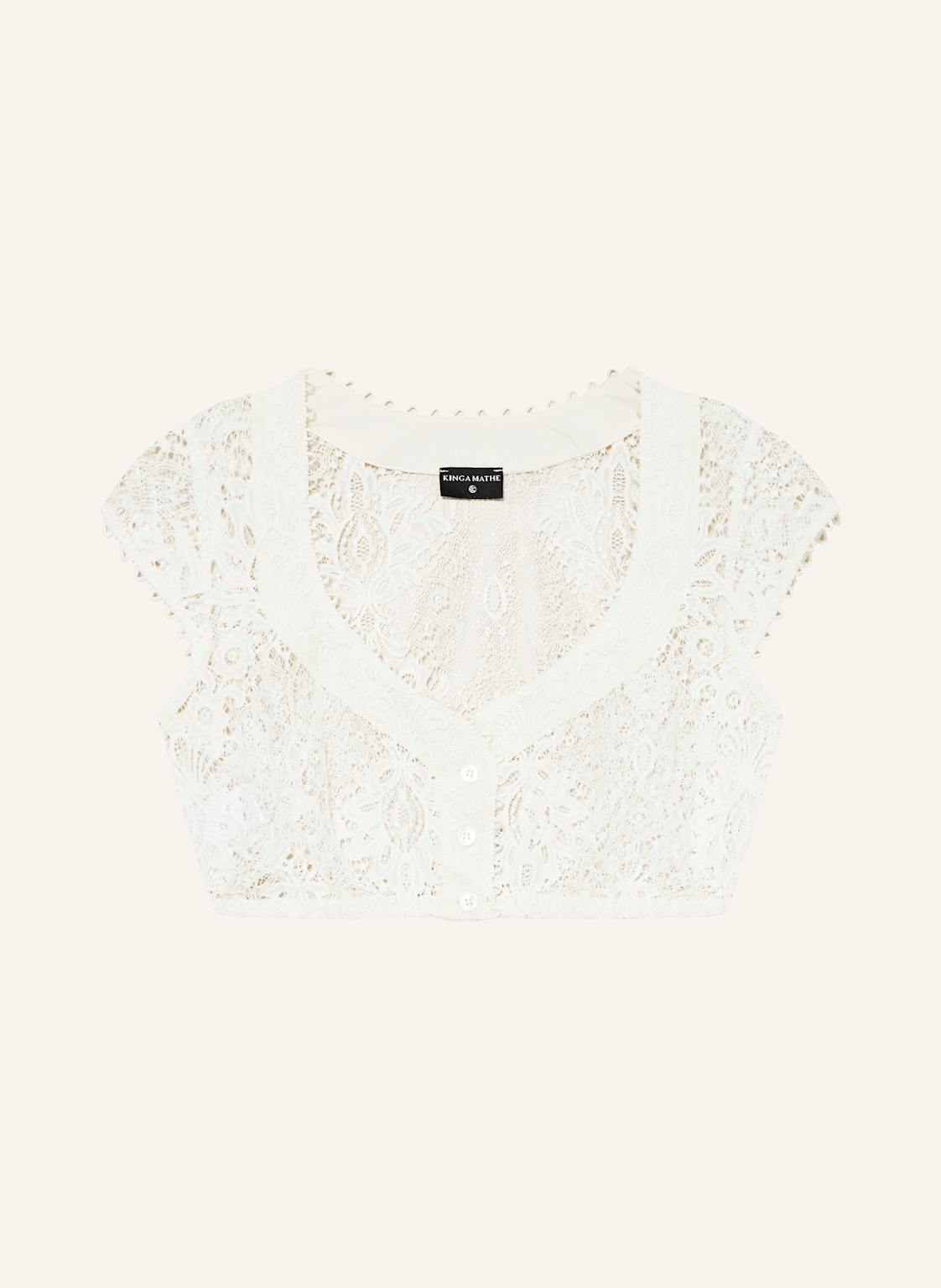 Kinga Mathe Dirndlbluse Samtha Aus Spitze weiss Kinga Mathe Dirndlbluse Samtha Aus Spitze weiss von KINGA MATHE