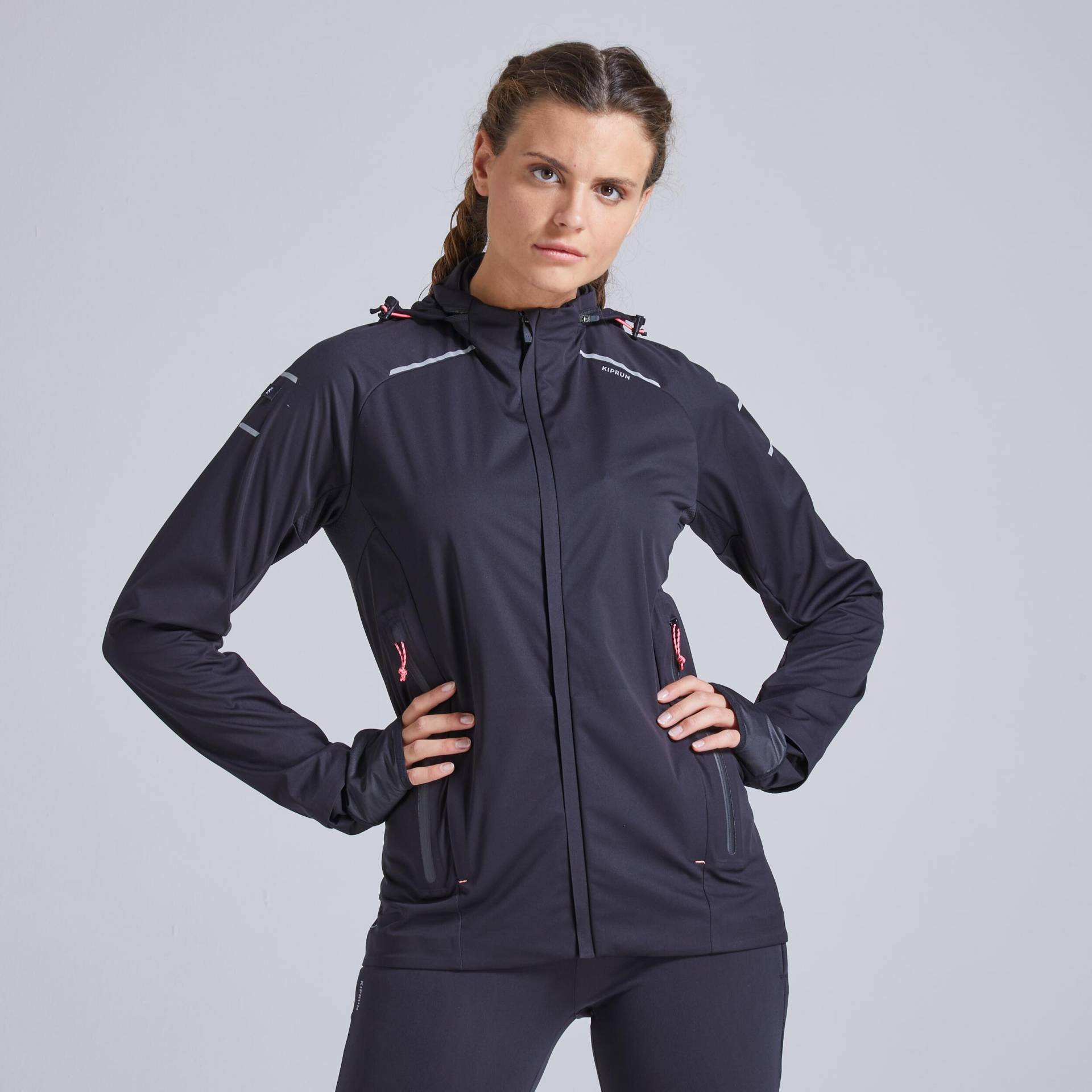 Jacke - Warm Regul Damen Schwarz Leicht 40 von KIPRUN