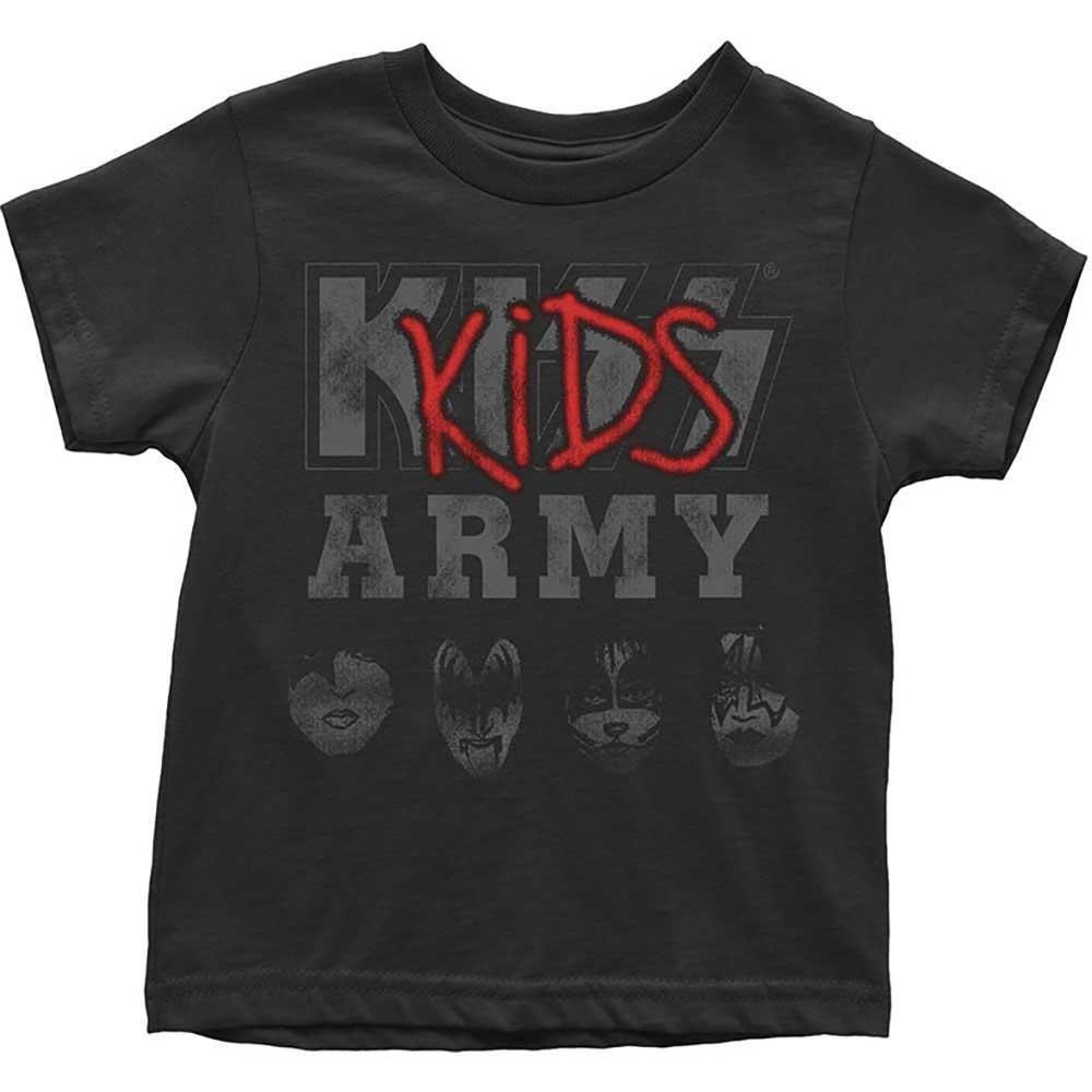 Army Tshirt Jungen Schwarz 110 von KISS