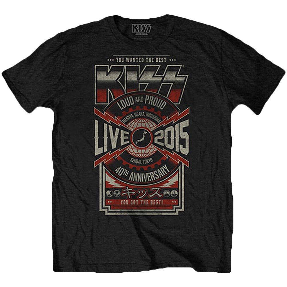 Japan Live 2015 Tshirt Damen Schwarz M von KISS