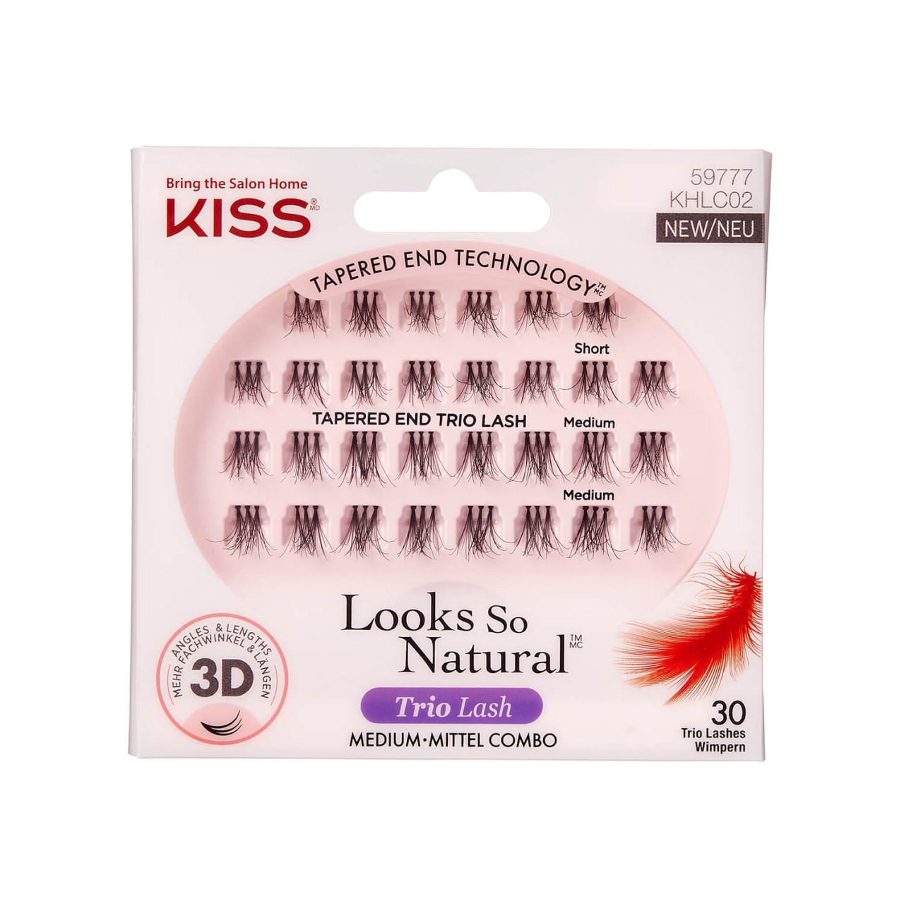 KISS Lashes - Looks So Natural Trio Lash Clusters Medium von KISS