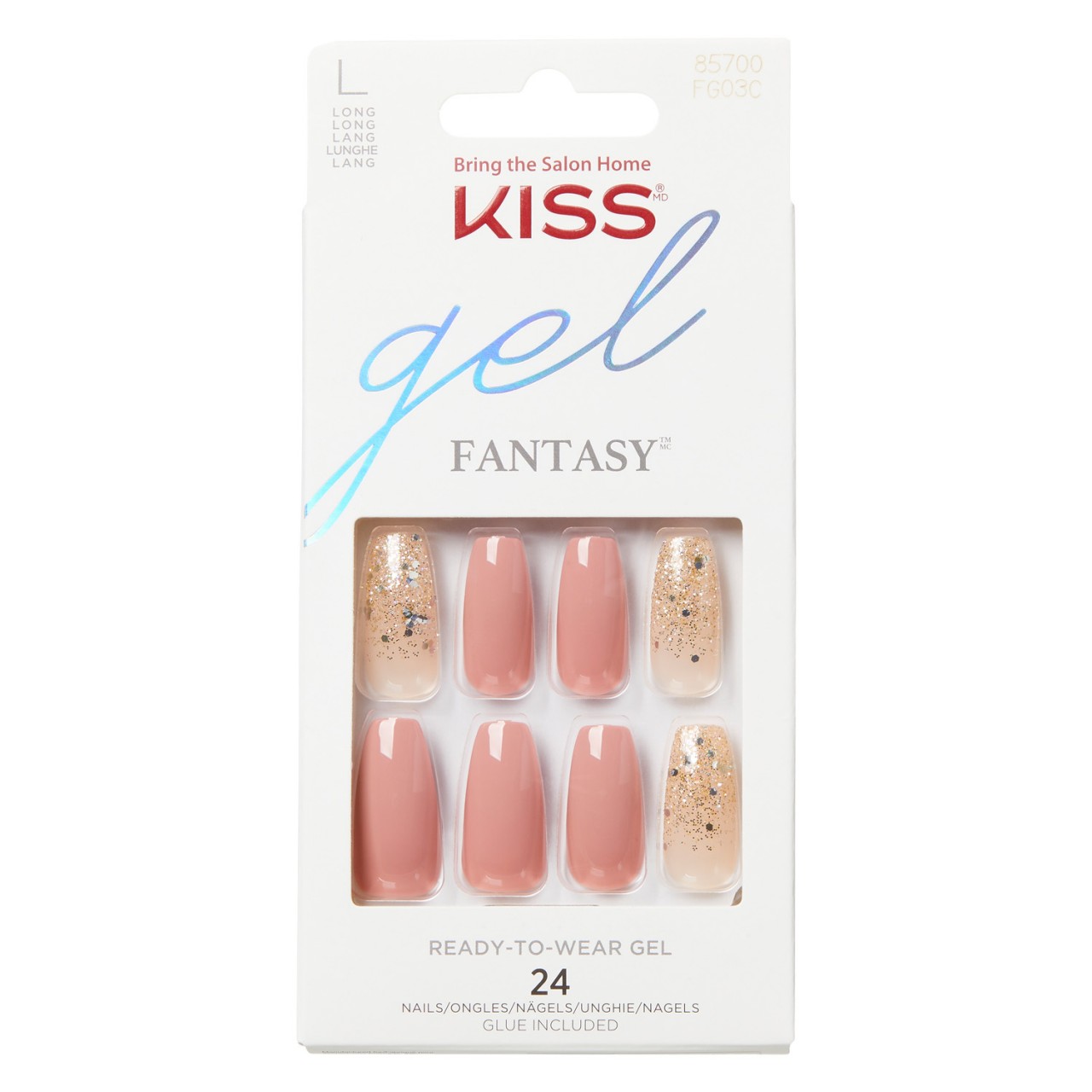 KISS Nails - Gel Fantasy Nails Midnight Sky von KISS