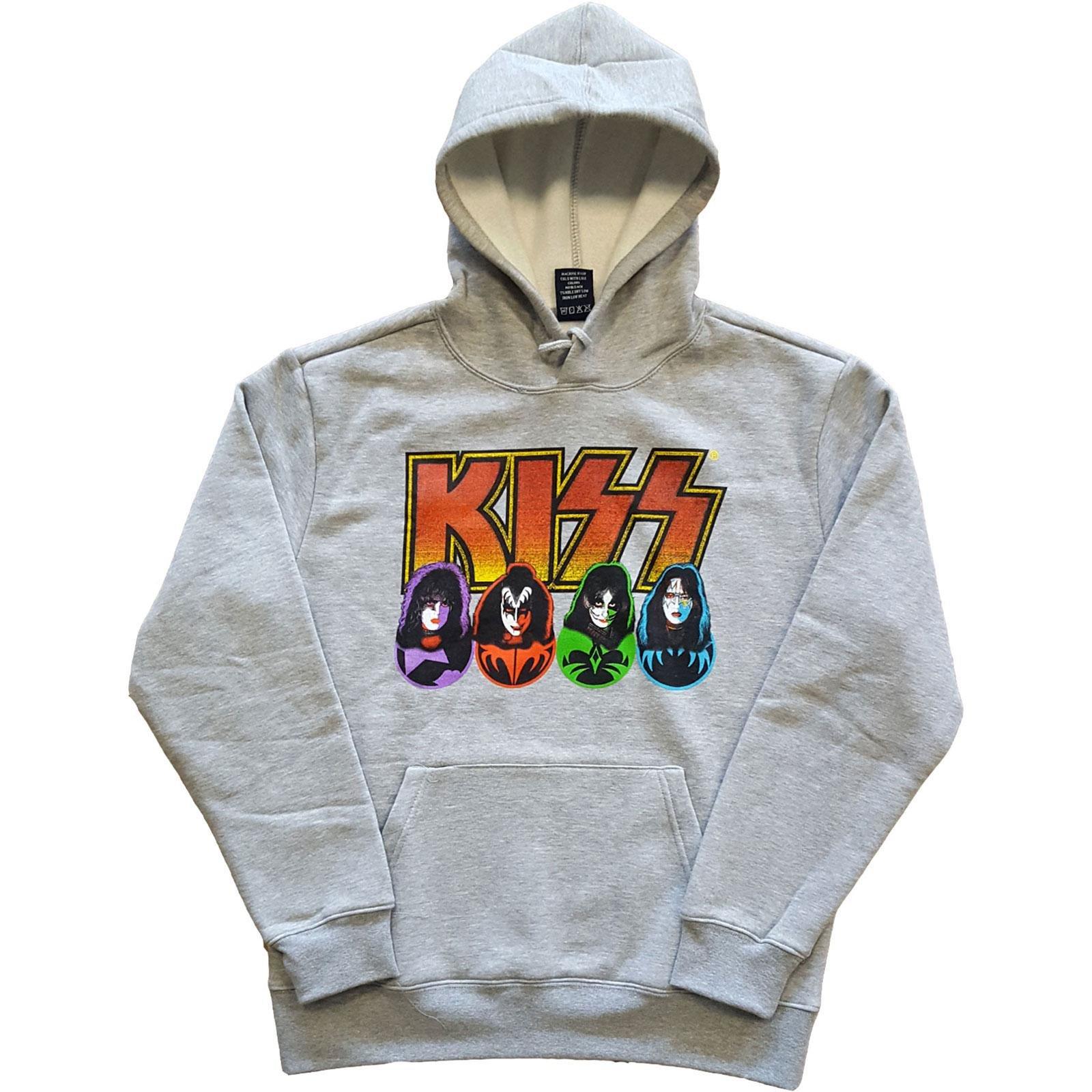 Kapuzenpullover Herren Grau L von KISS